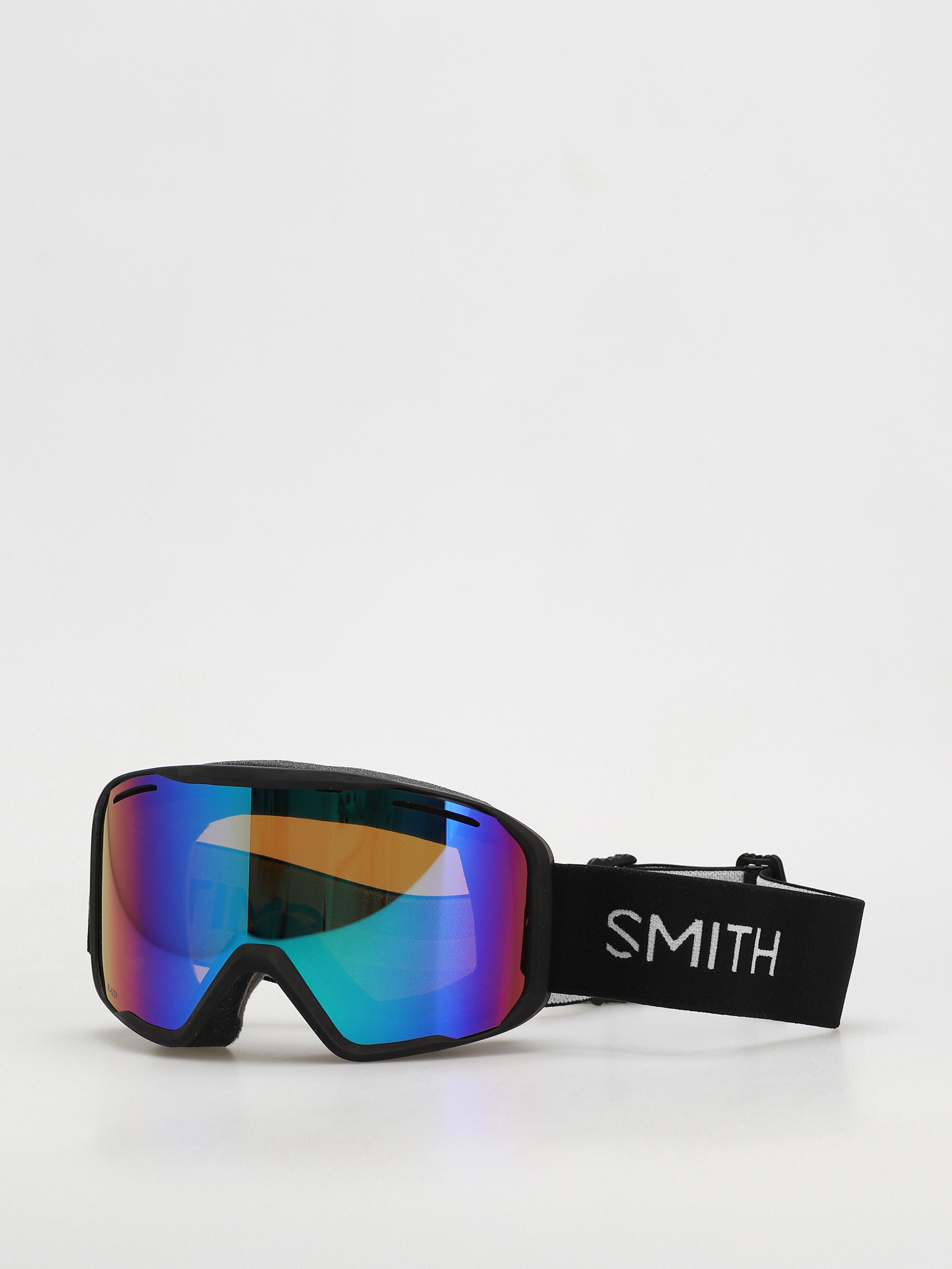 Snowboardovu00e9 okuliare Smith Blazer (black/green sol-x mirror)