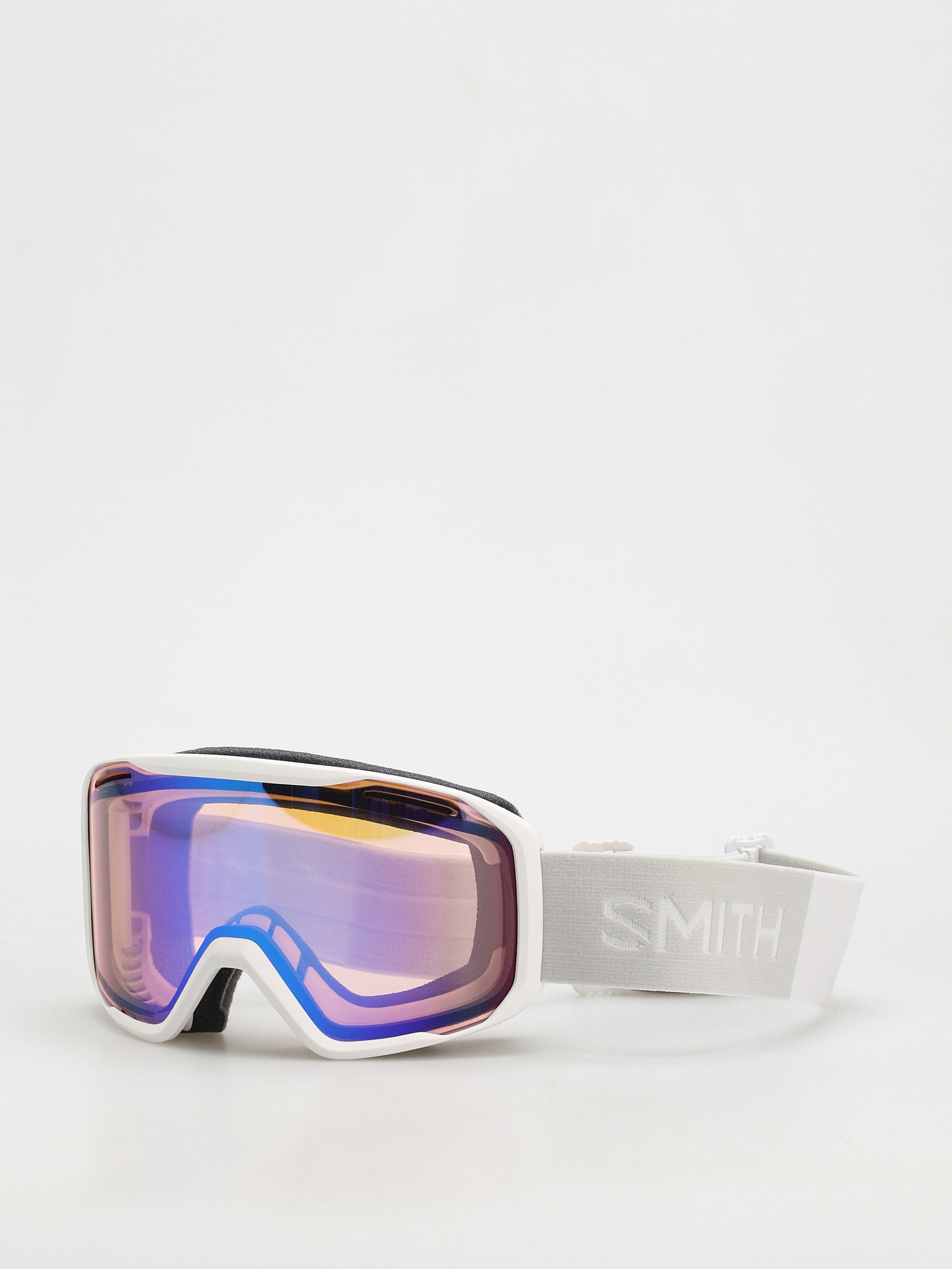 Snowboardovu00e9 okuliare Smith Blazer (white/blue sensor mirror)