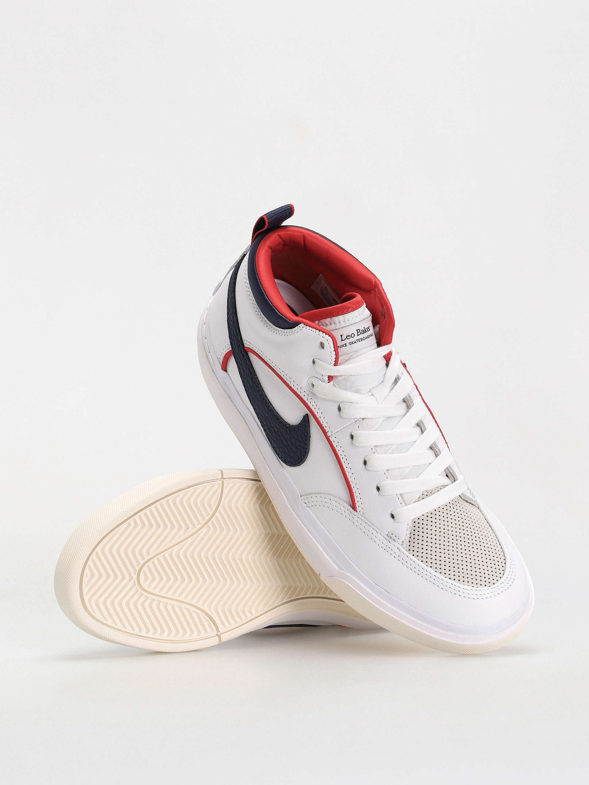 Topánky Nike SB React Leo Premium (white/midnight navy university red white)