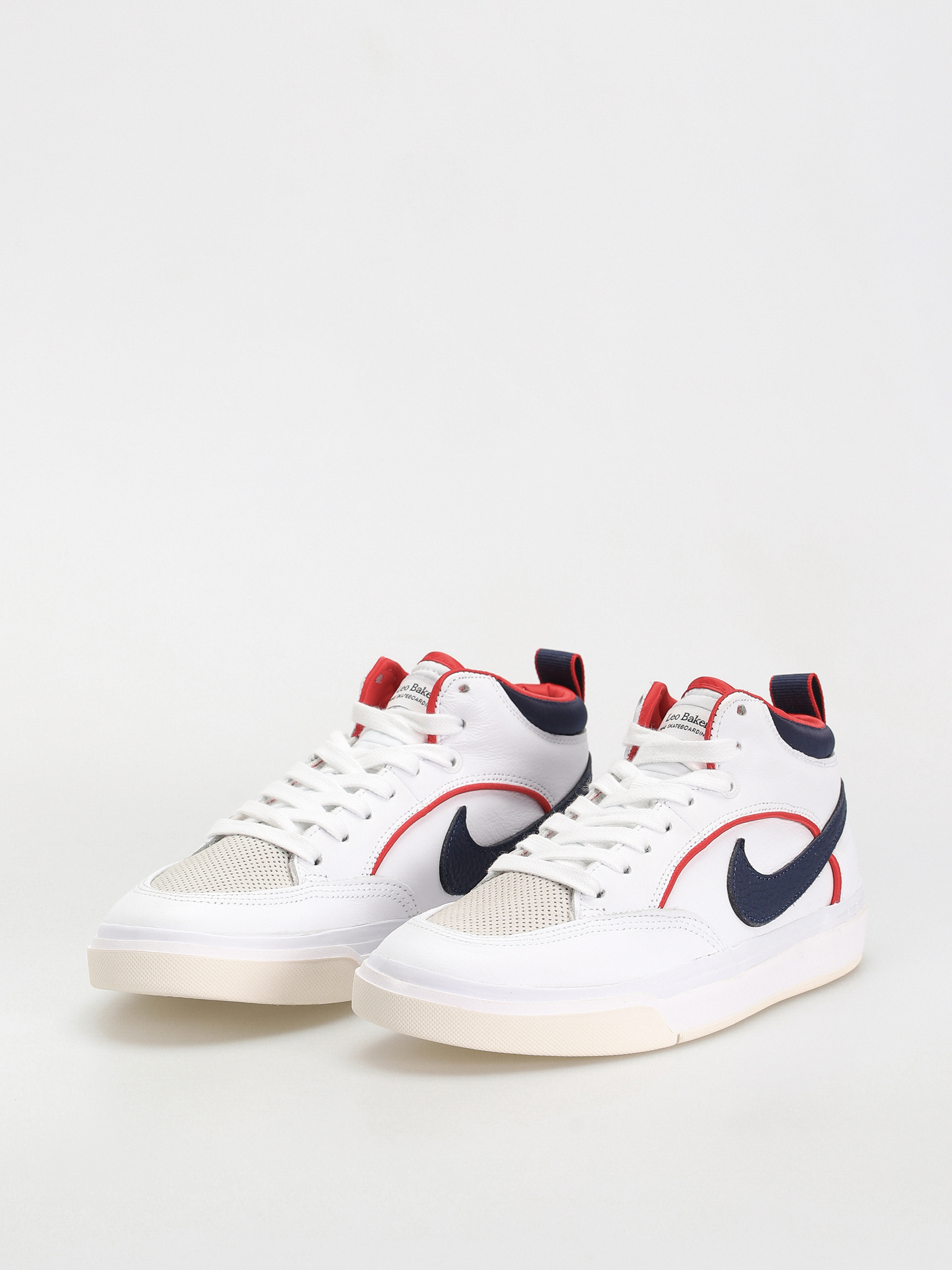 Topánky Nike SB React Leo Premium (white/midnight navy university red white)