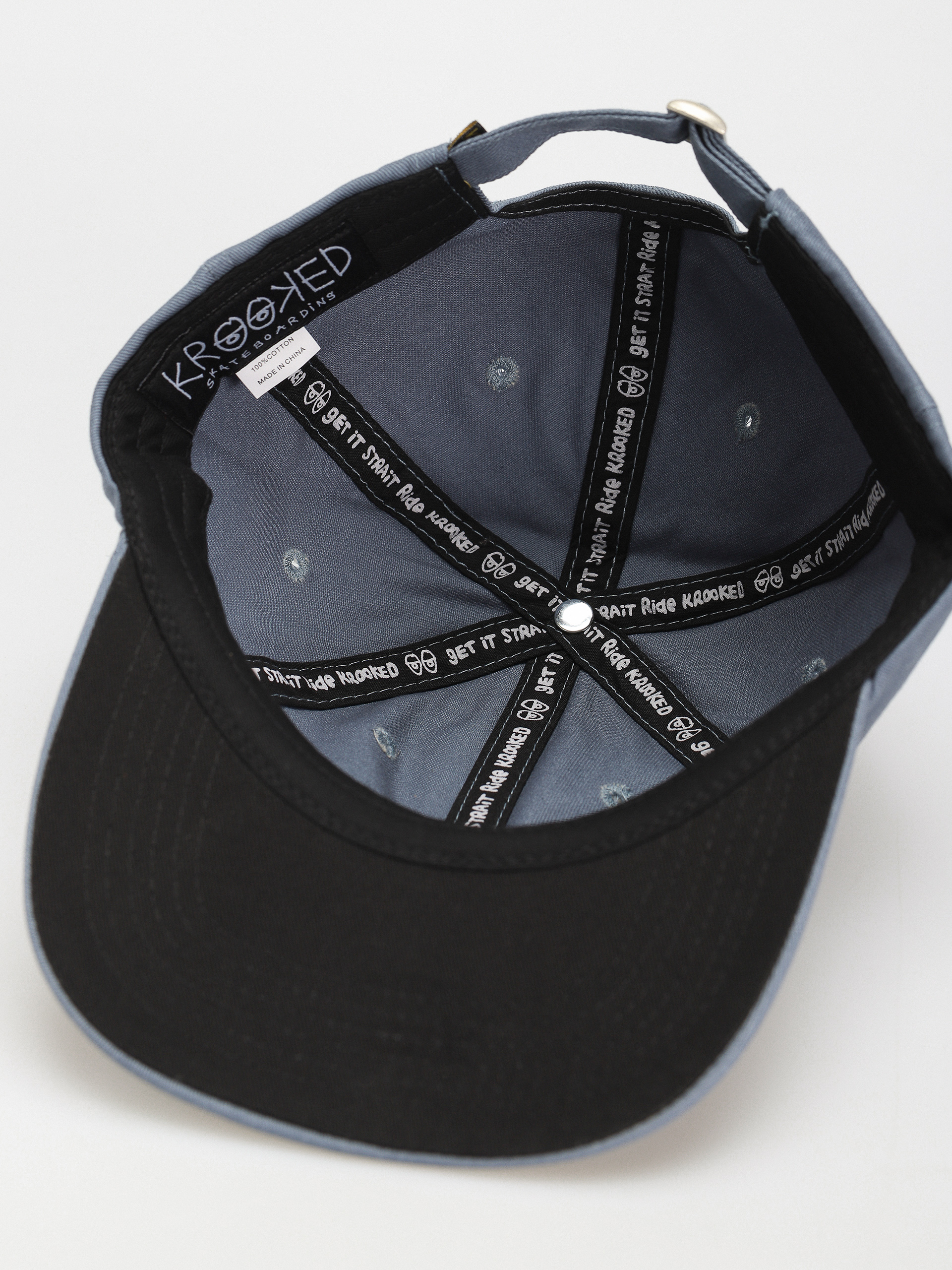 Šiltovka Krooked Adj Moonsmile Scrpt Strapback (blue)