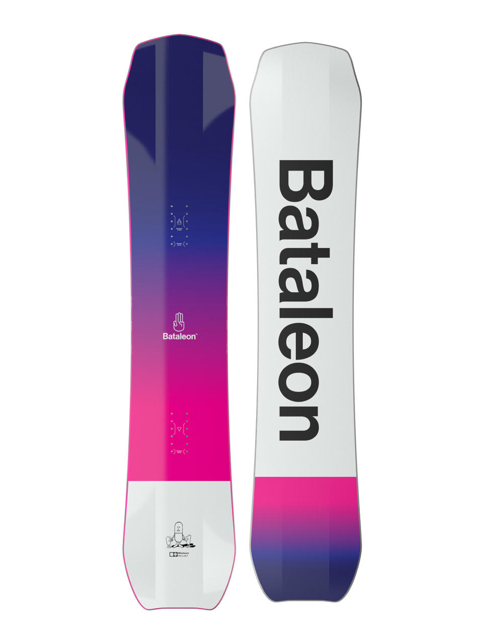 Pánska Snowboard Bataleon Whatever (white/black/multi)