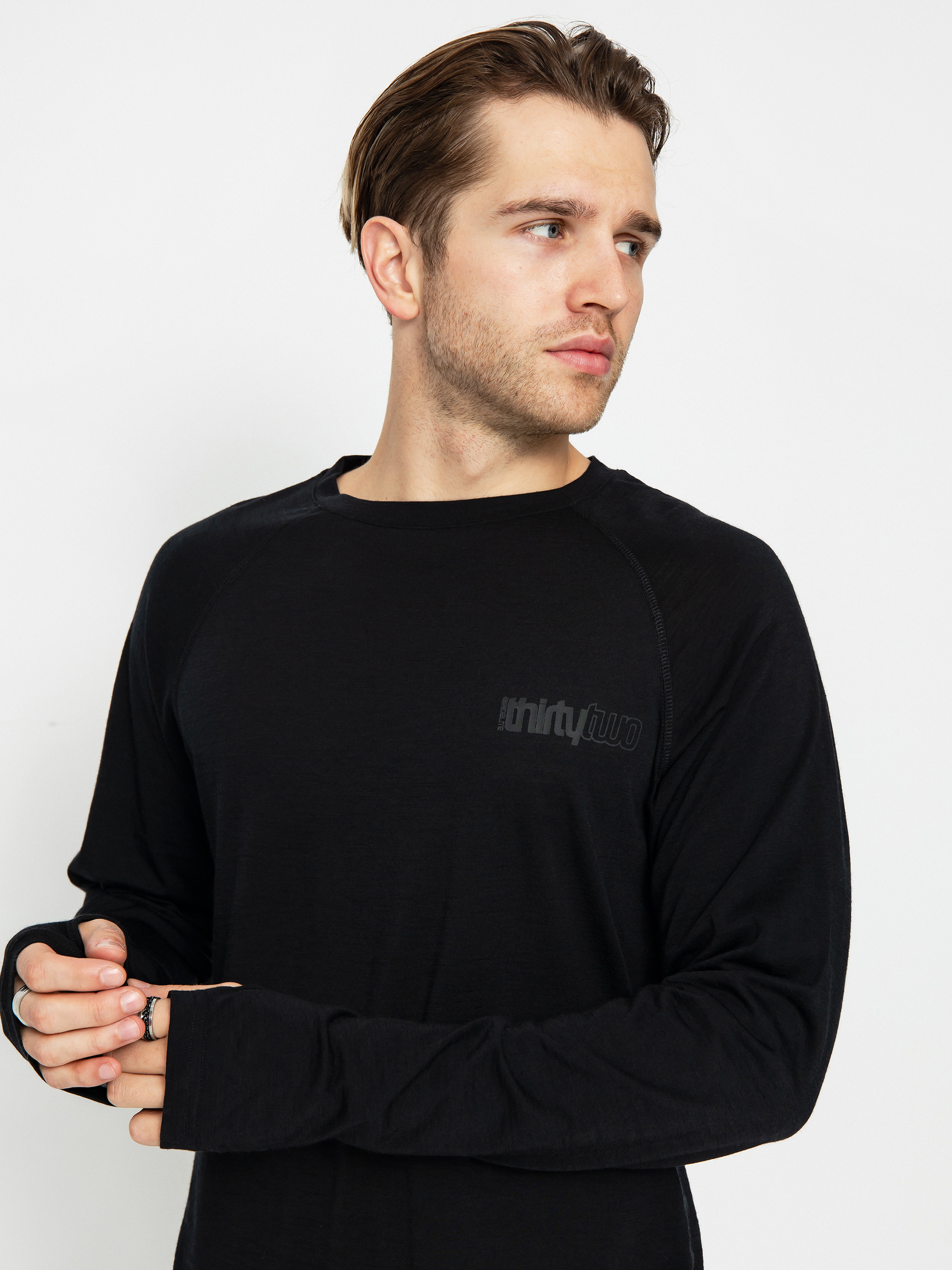 Spodné prádlo ThirtyTwo Ridelite Merino Ls (black/black)