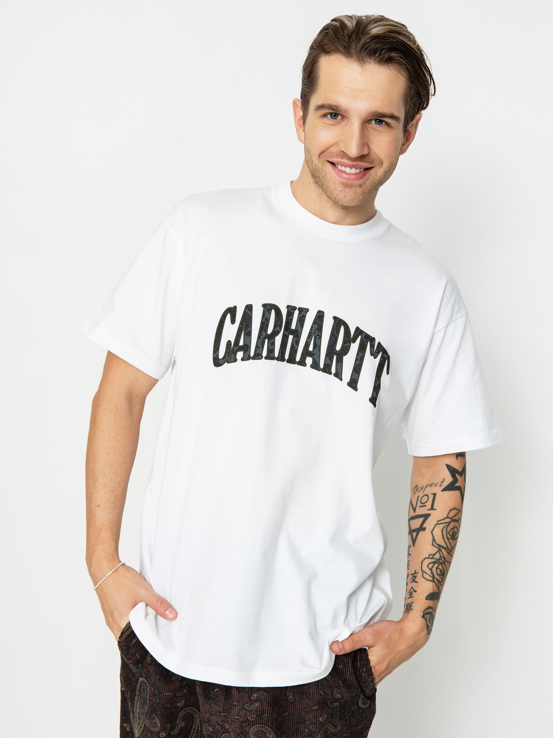 Tričko Carhartt WIP Paisley Script (white)