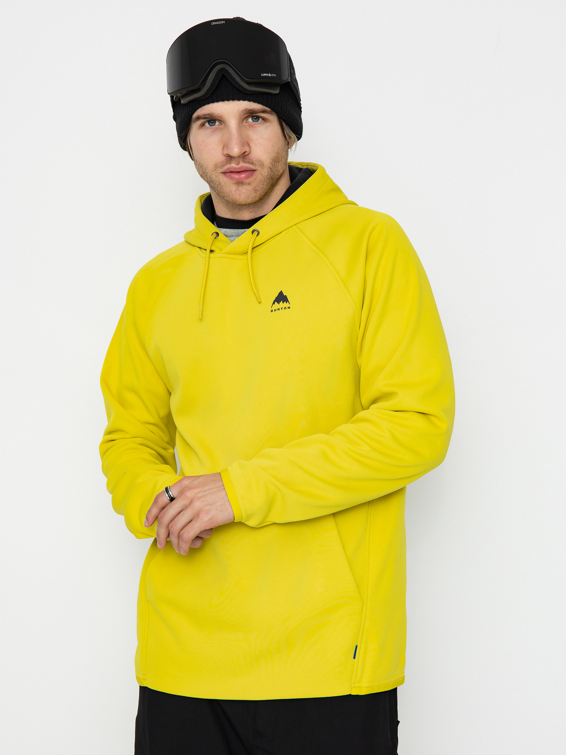 Mikina s kapucňou Burton Crown Weatherproof HD (sulfur)