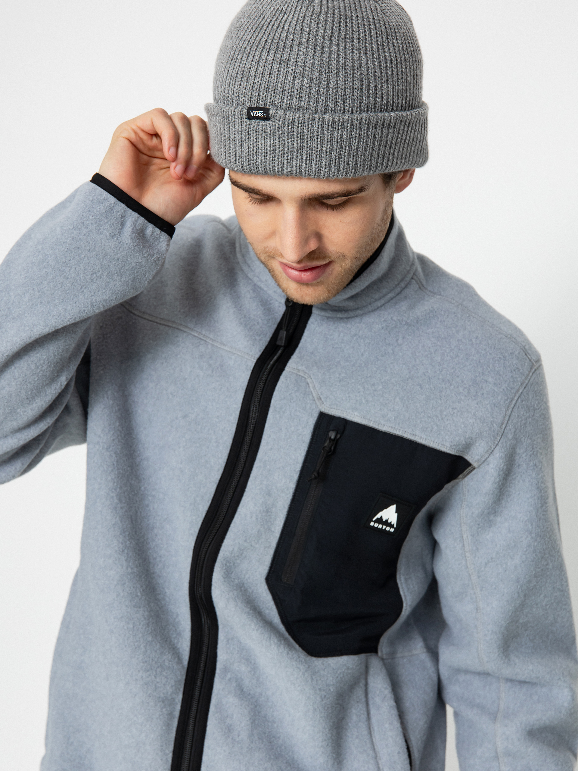 Mikina s kapucňou Burton Cinder ZHD (gray heather)