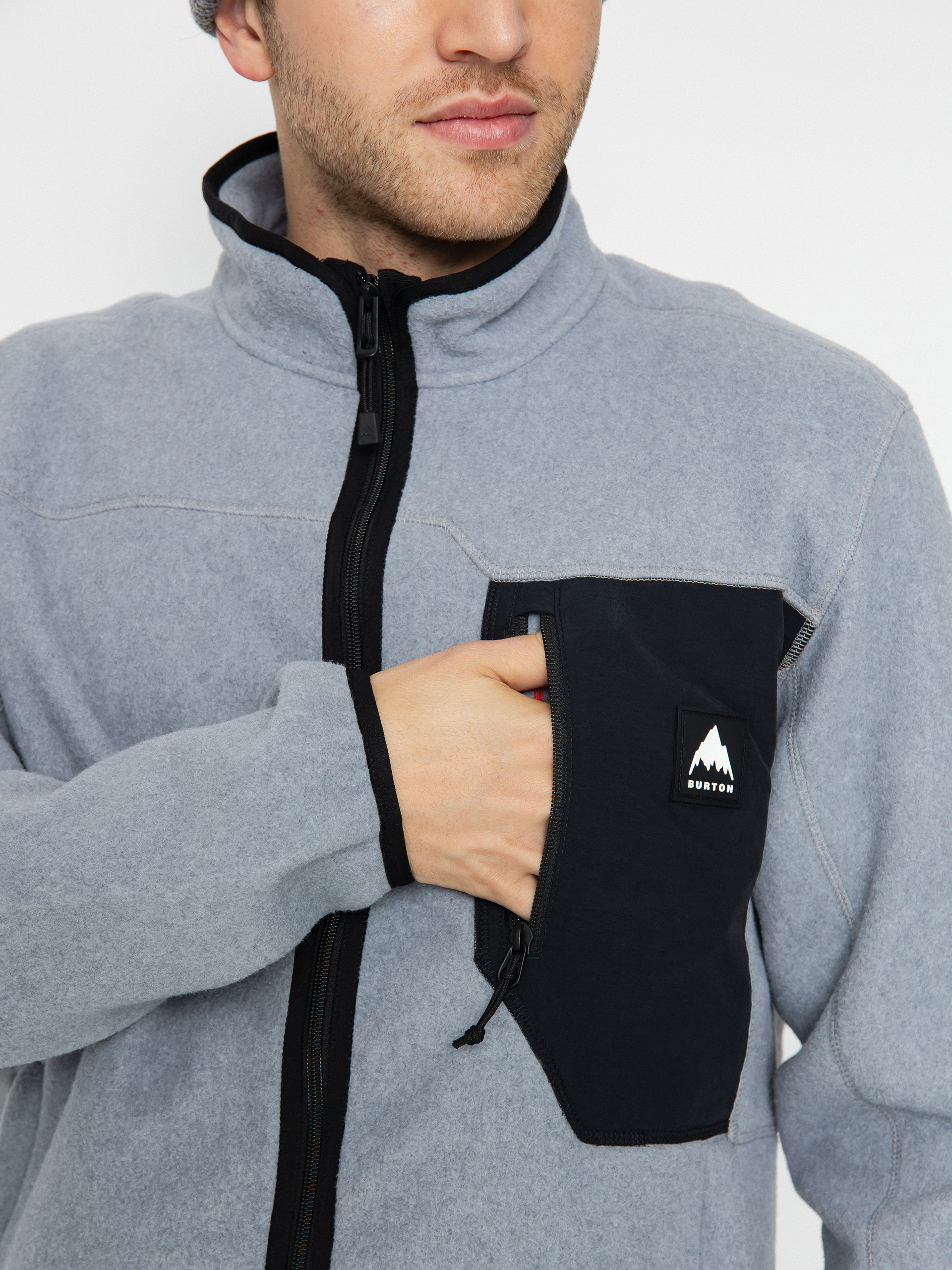 Mikina s kapucňou Burton Cinder ZHD (gray heather)
