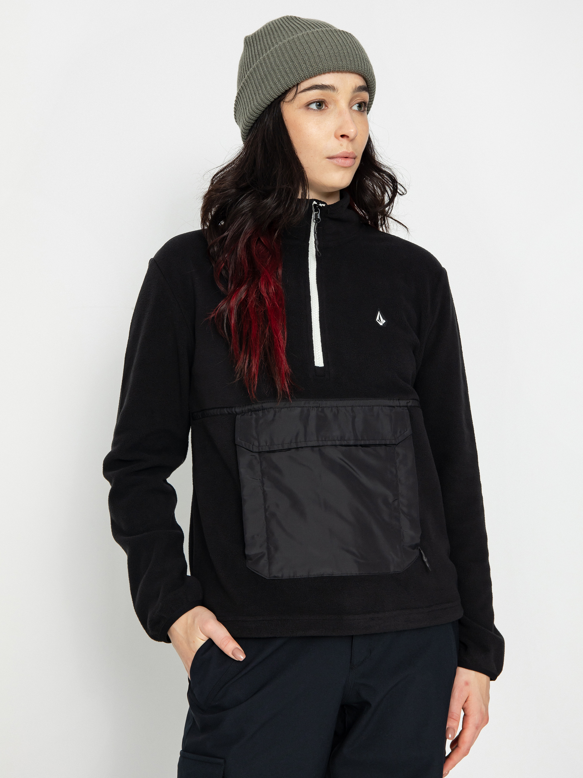 Dámska Termomikina Volcom Polar 1/2 Zip (black)