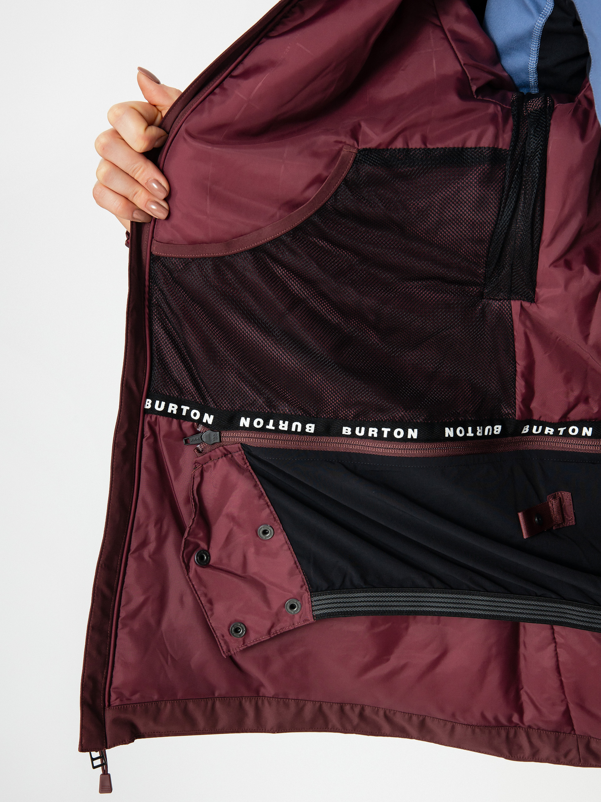 Dámska Snowboardová bunda Burton Pillowline Gore Tex (almandine)