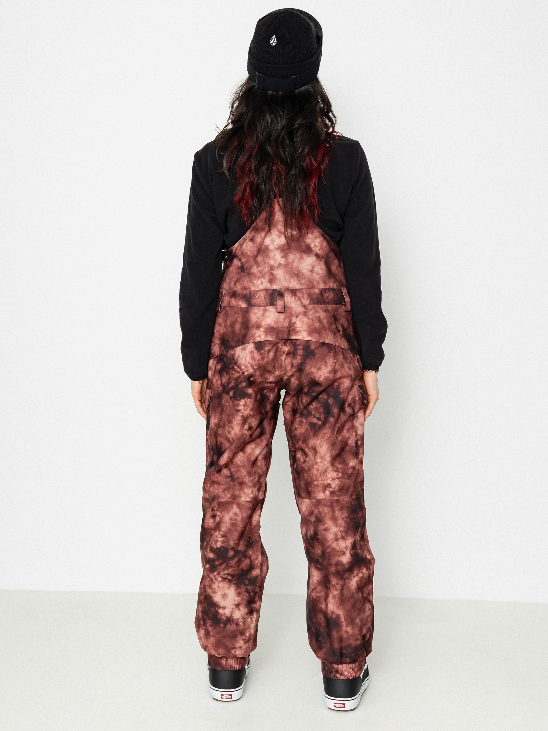 Dámske Snowboardové nohavice Volcom Creston 3Dstretch Bib Overall (pink salt wash)