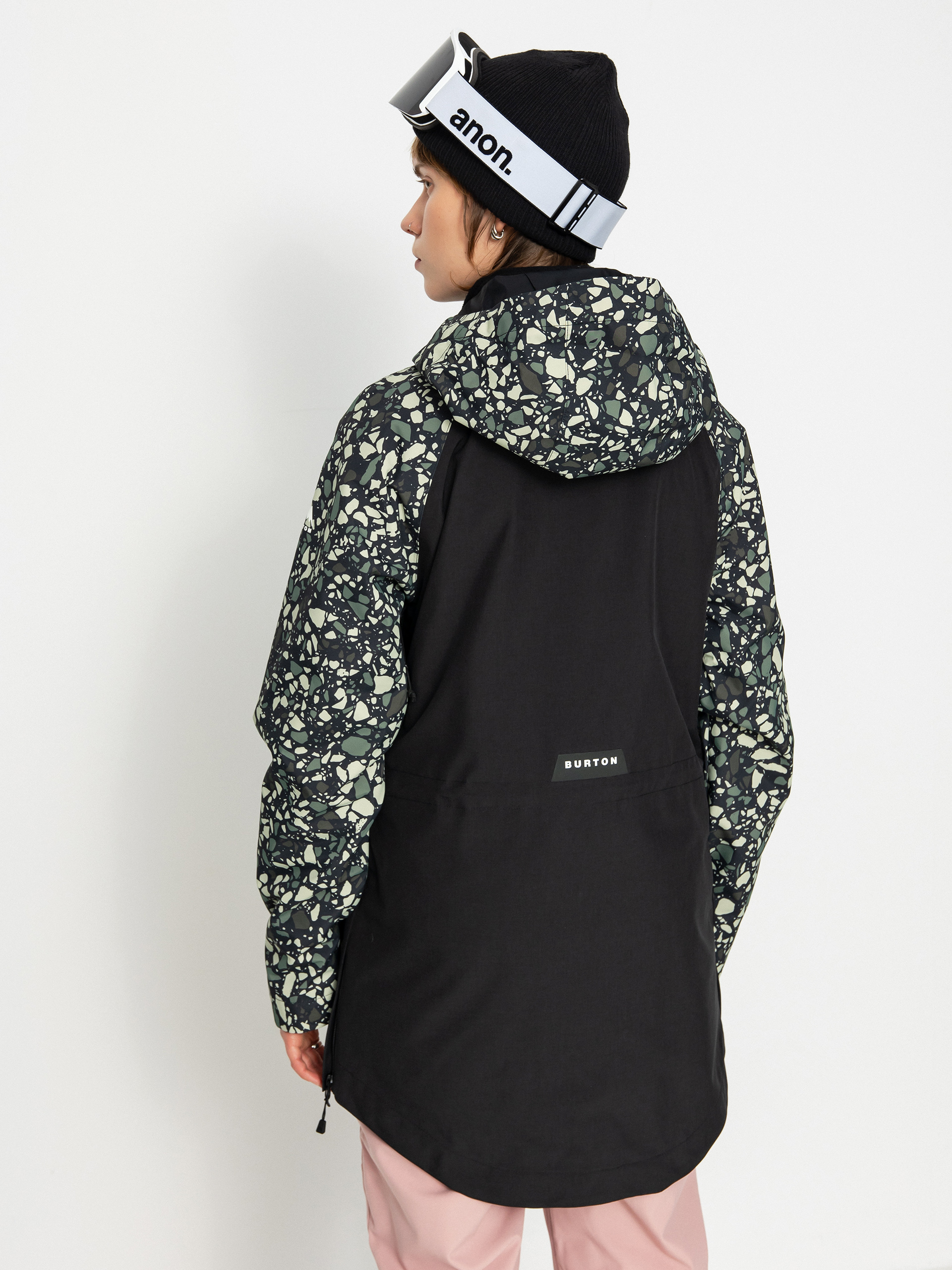 Dámska Snowboardová bunda Burton Lalik (sediment/true black)