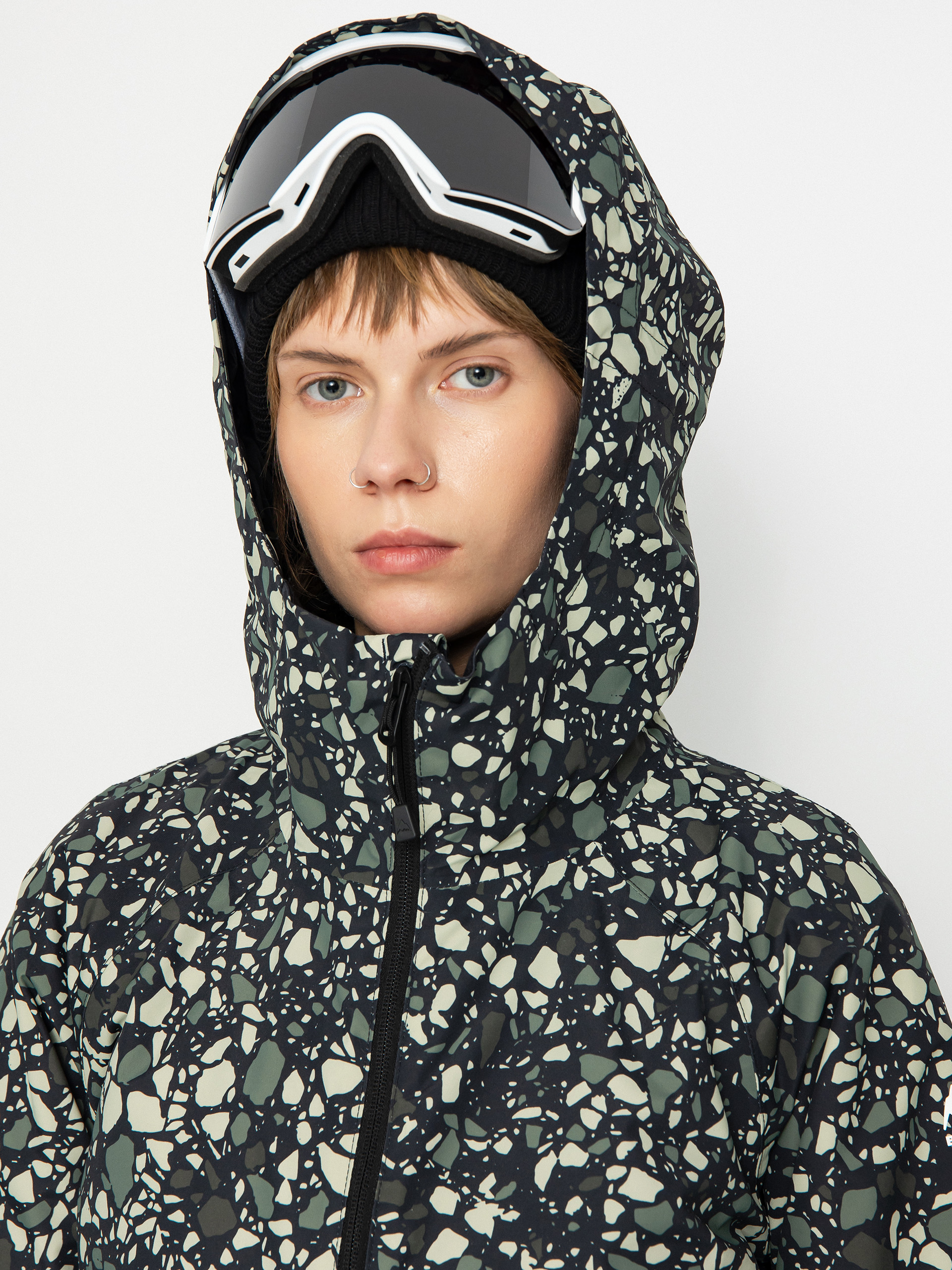 Dámska Snowboardová bunda Burton Lalik (sediment/true black)