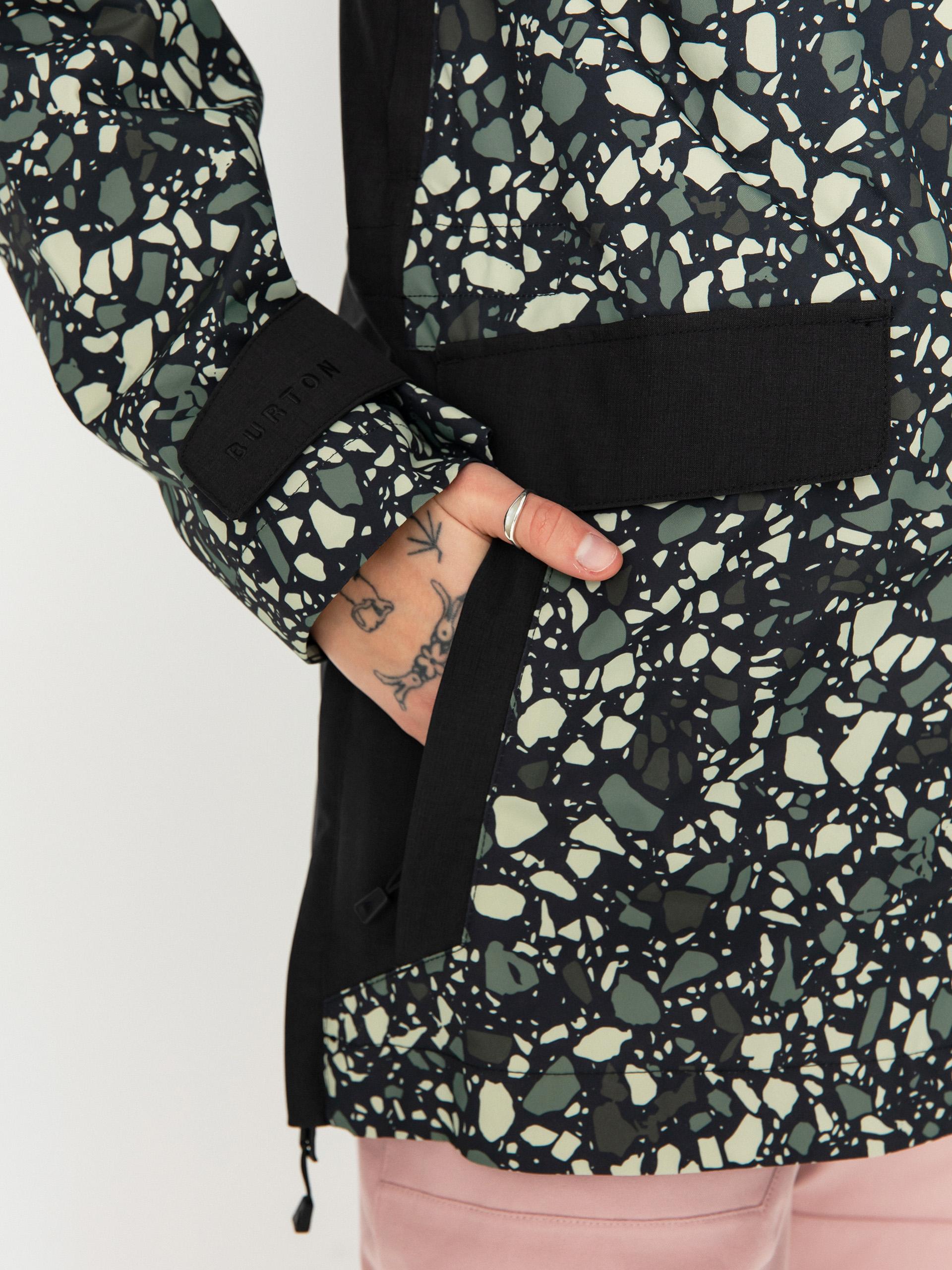 Dámska Snowboardová bunda Burton Lalik (sediment/true black)