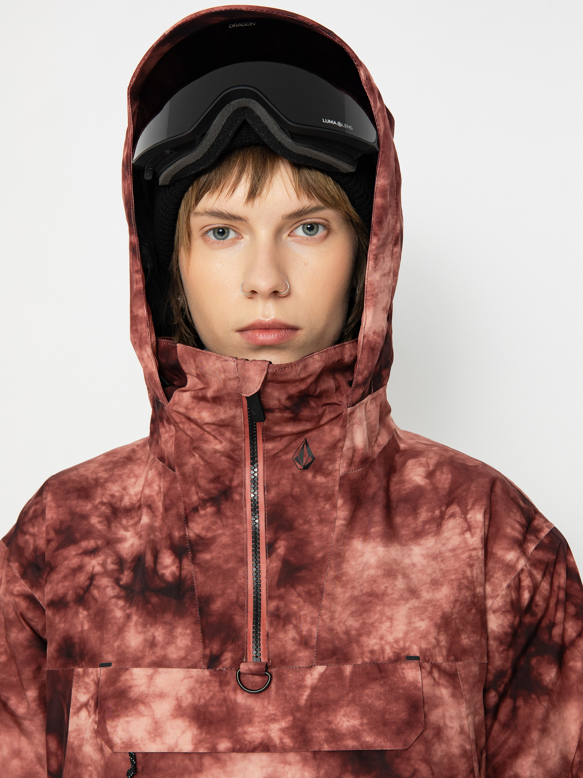 Dámska Snowboardová bunda Volcom Fern Ins Gore Pullover (pink salt wash)