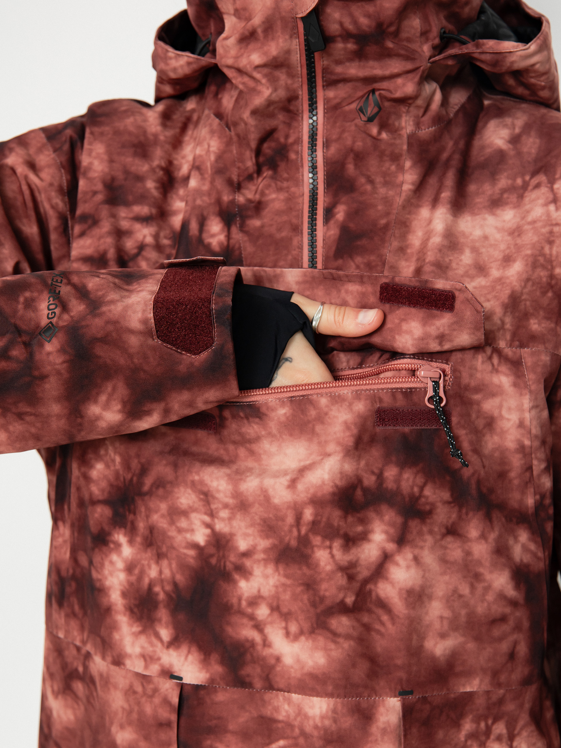 Dámska Snowboardová bunda Volcom Fern Ins Gore Pullover (pink salt wash)