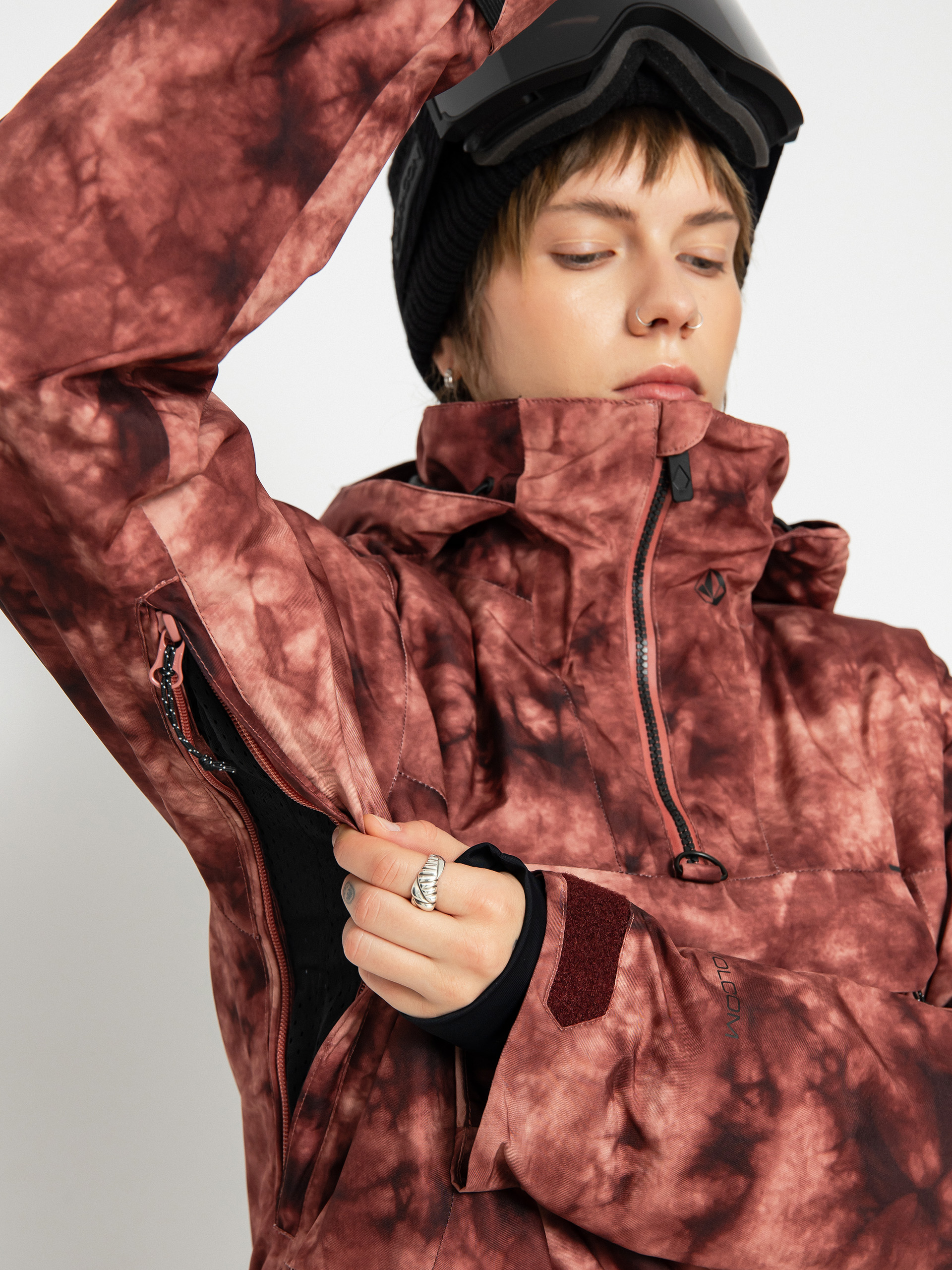 Dámska Snowboardová bunda Volcom Fern Ins Gore Pullover (pink salt wash)