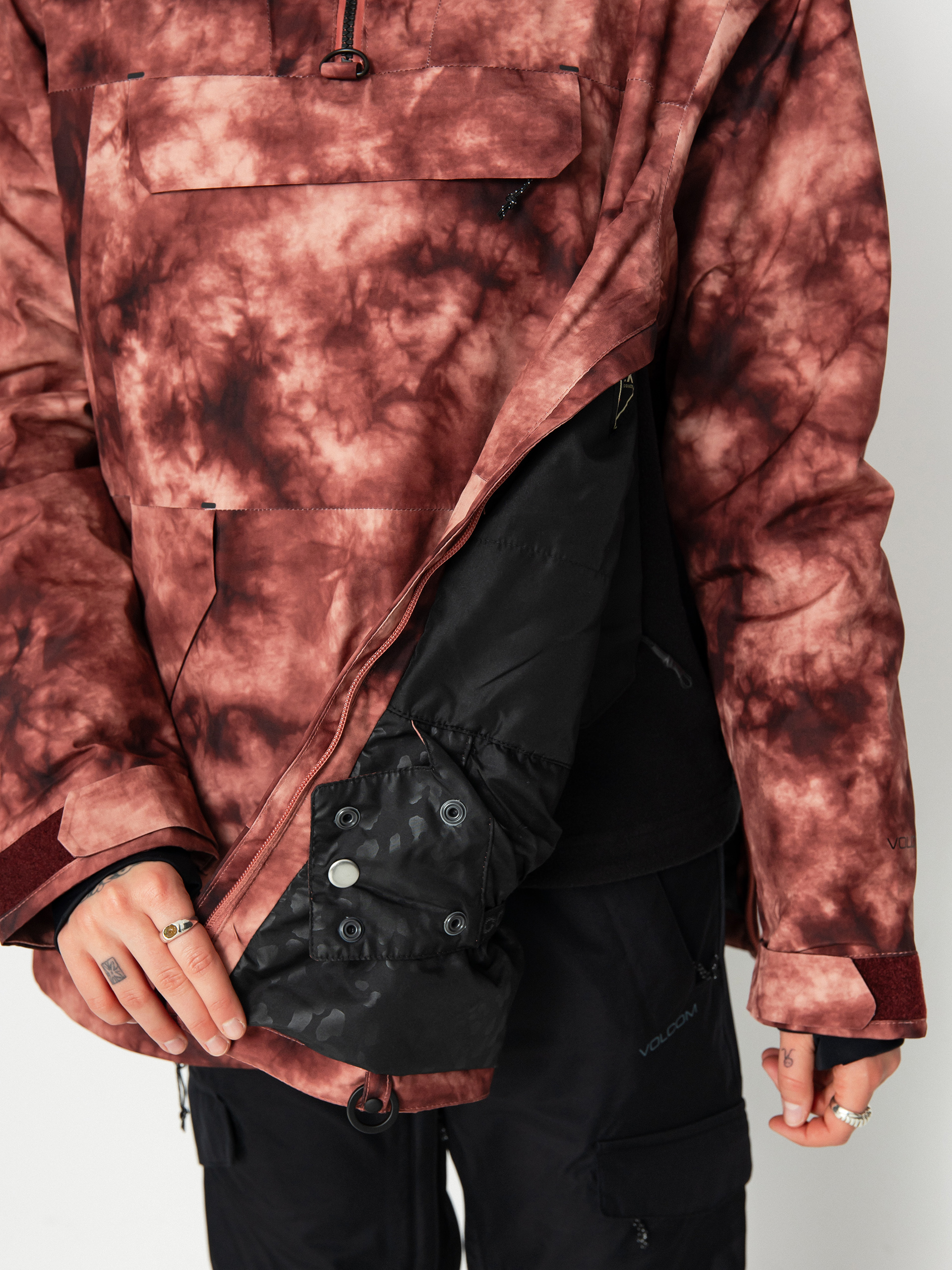 Dámska Snowboardová bunda Volcom Fern Ins Gore Pullover (pink salt wash)