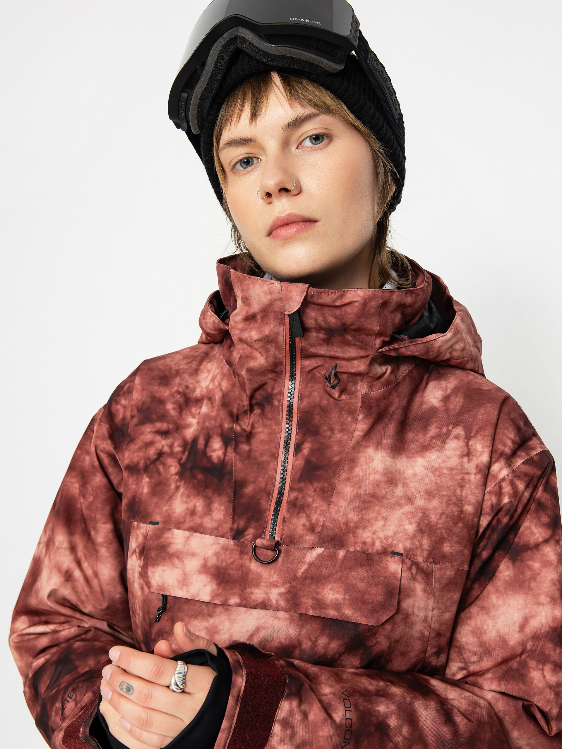 Dámska Snowboardová bunda Volcom Fern Ins Gore Pullover (pink salt wash)