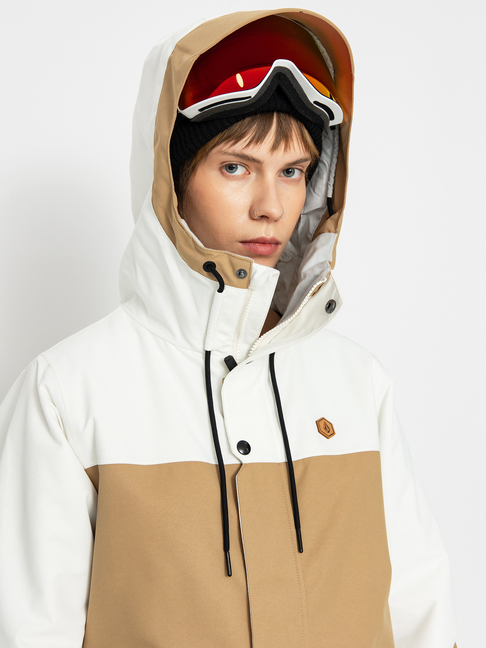 Dámska Snowboardová bunda Volcom Bolt Ins (dark khaki)