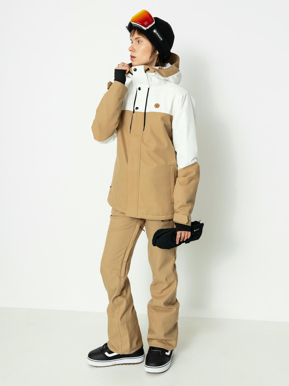 Dámska Snowboardová bunda Volcom Bolt Ins (dark khaki)