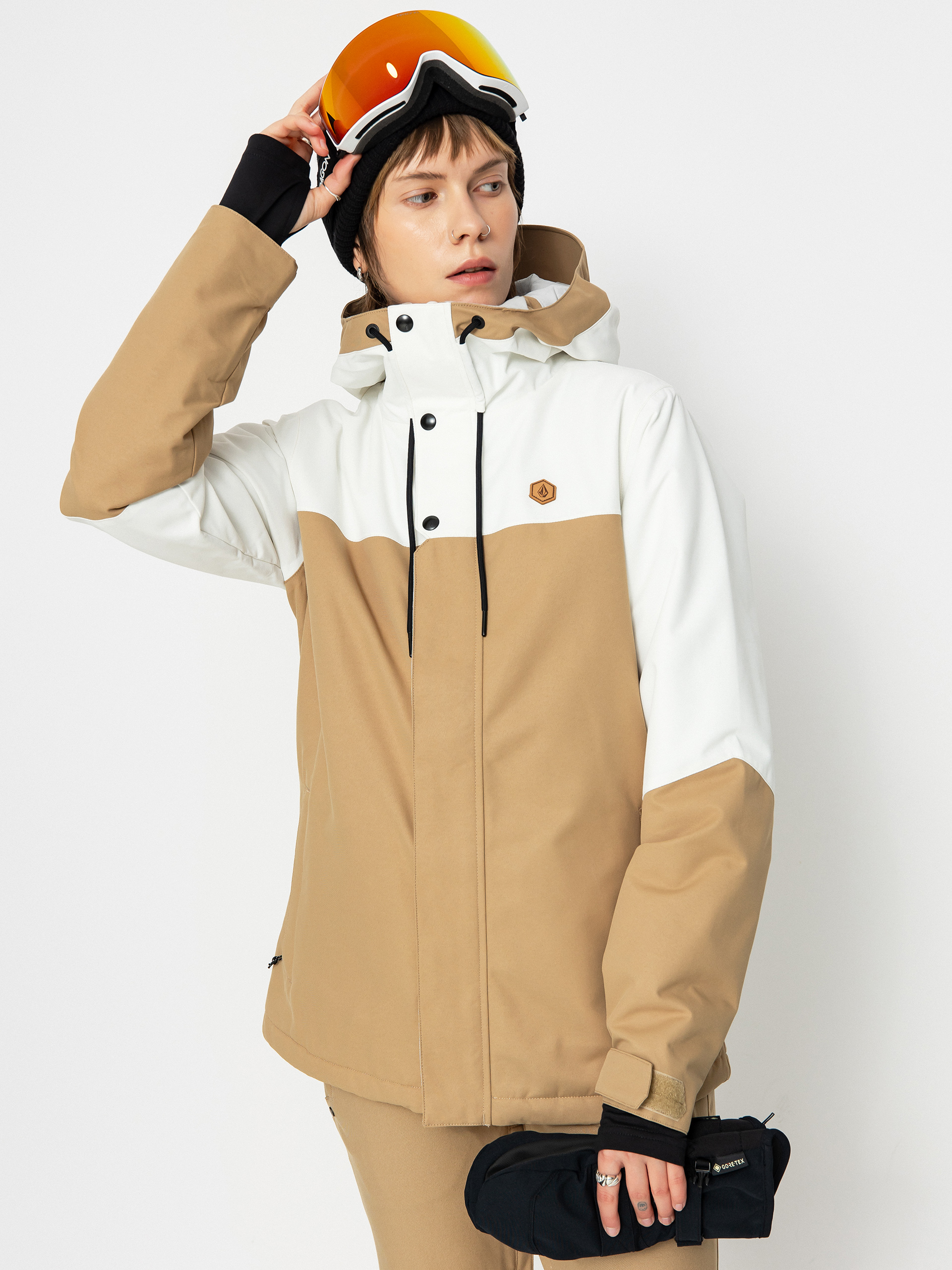 Dámska Snowboardová bunda Volcom Bolt Ins (dark khaki)