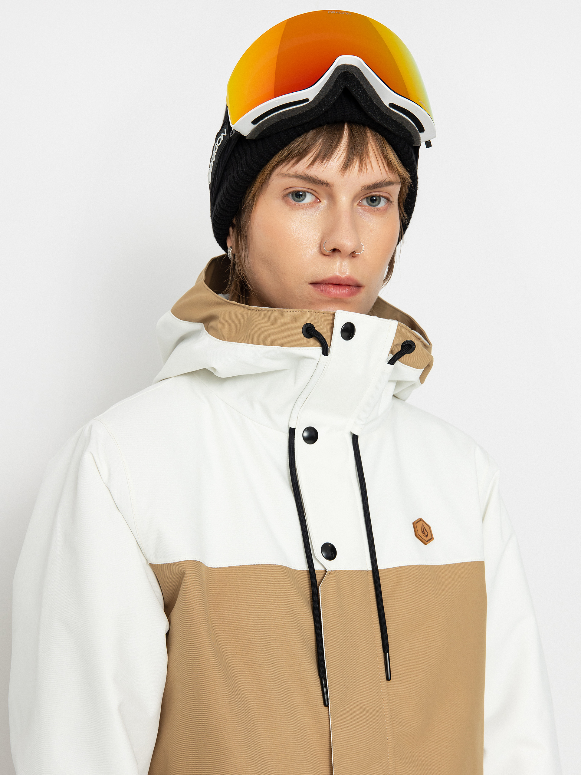 Dámska Snowboardová bunda Volcom Bolt Ins (dark khaki)