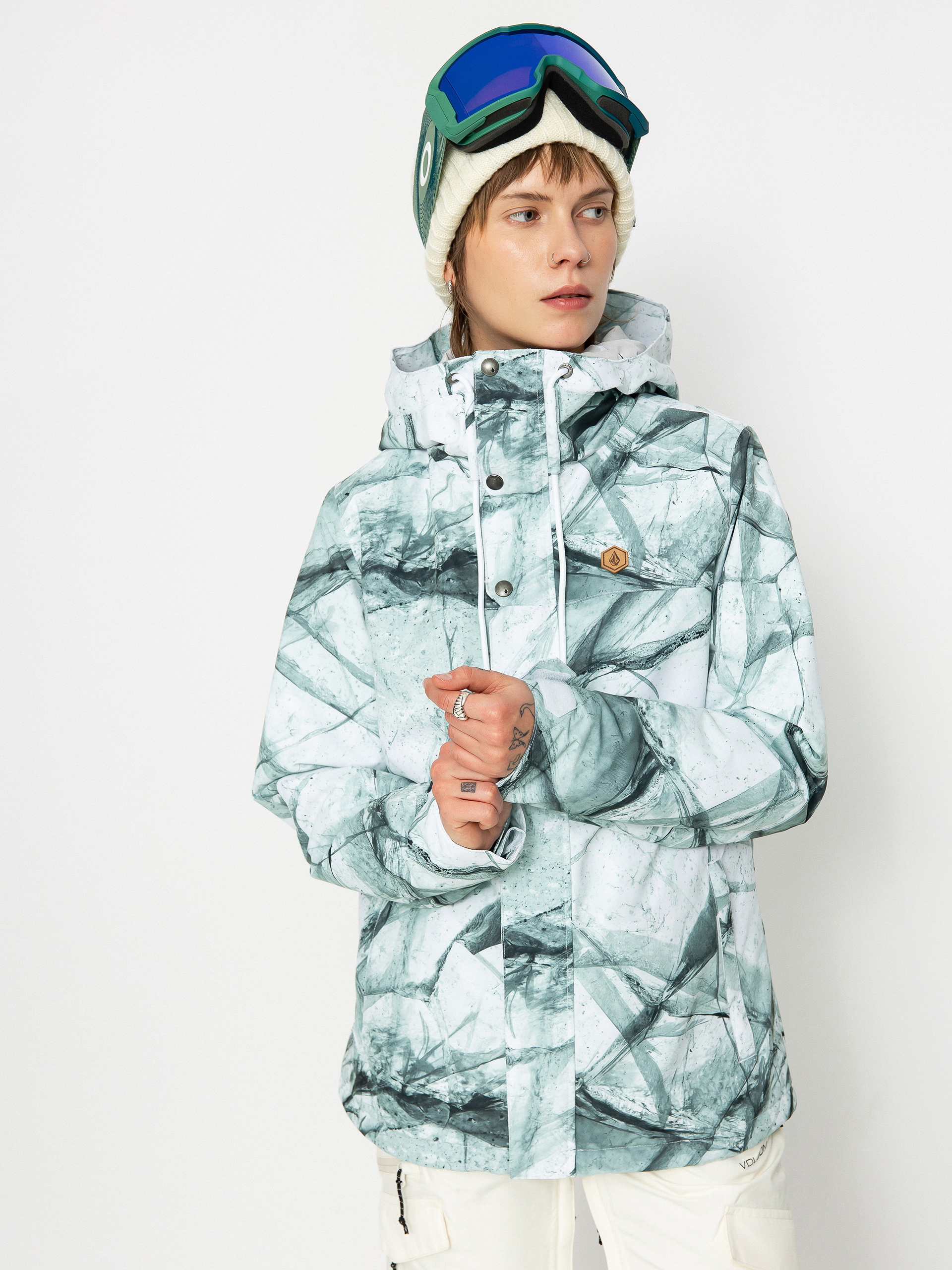 Dámska Snowboardová bunda Volcom Bolt Ins (white ice)