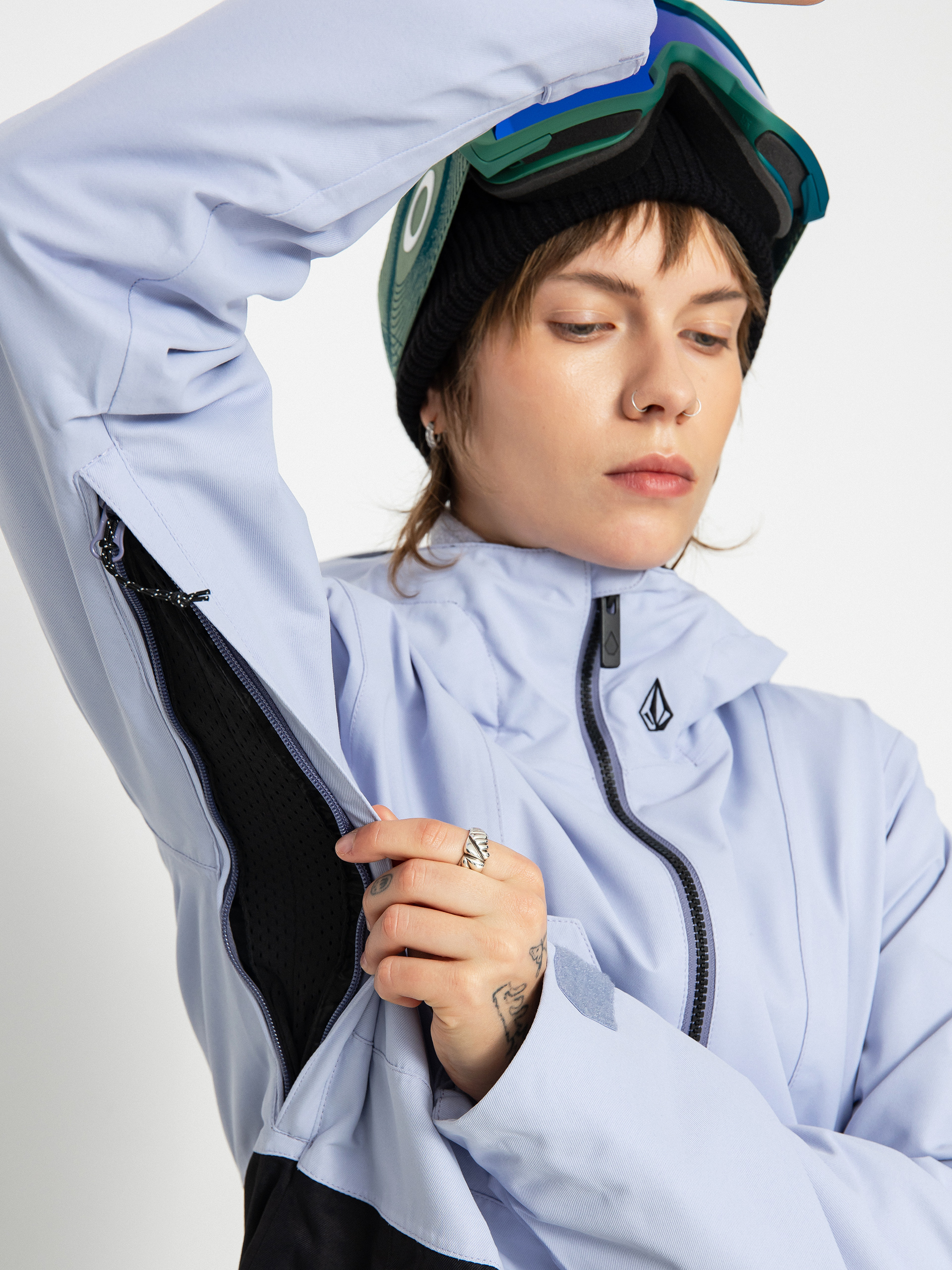 Dámska Snowboardová bunda Volcom Ashfield Pullover (lilac ash)