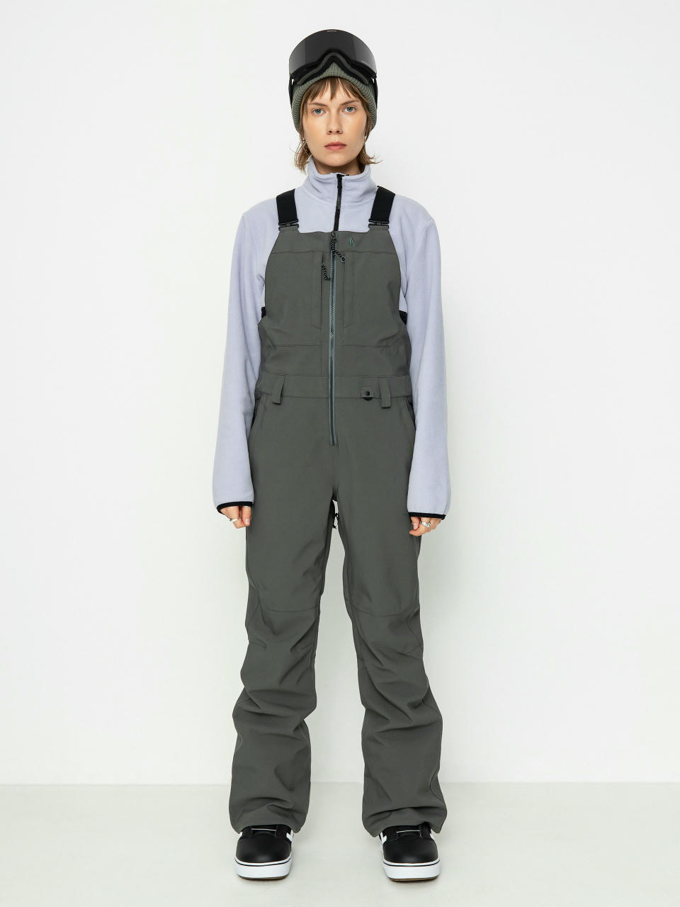 Snowboardové nohavice Volcom Swift Bib Overall Wmn (eucalyptus)