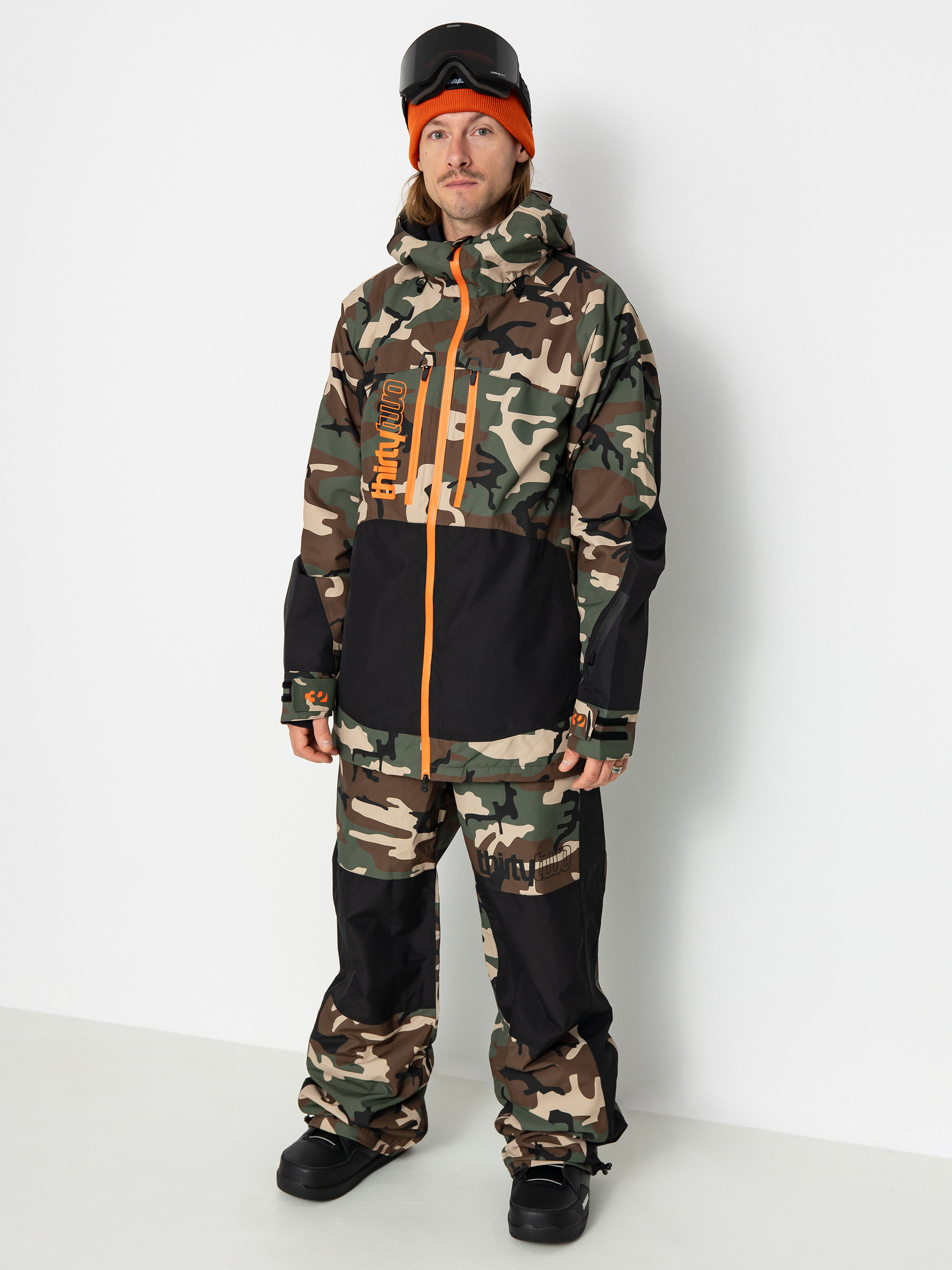 Pánska Snowboardová bunda ThirtyTwo Lashed Insulated (black/camo)