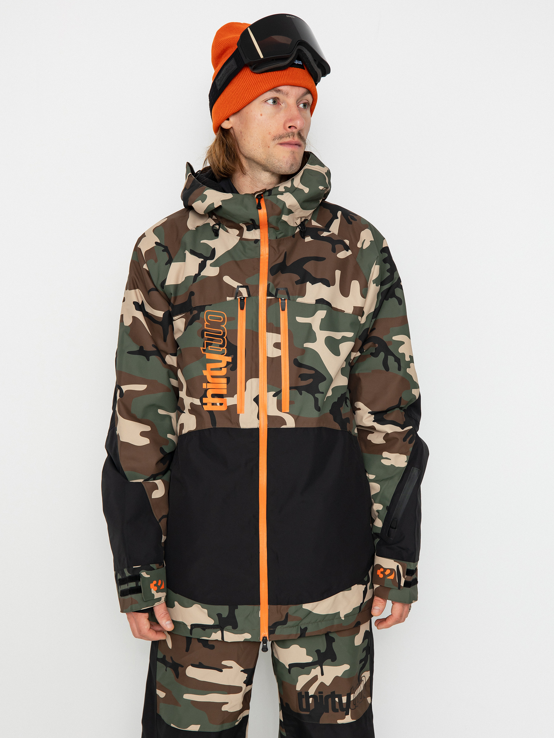 Pánska Snowboardová bunda ThirtyTwo Lashed Insulated (black/camo)