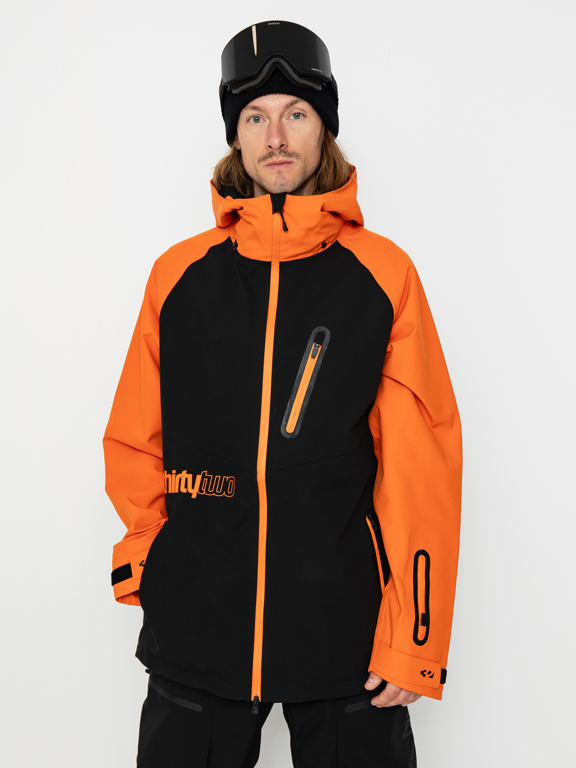 Pánska Snowboardová bunda ThirtyTwo Grasser (black/orange)