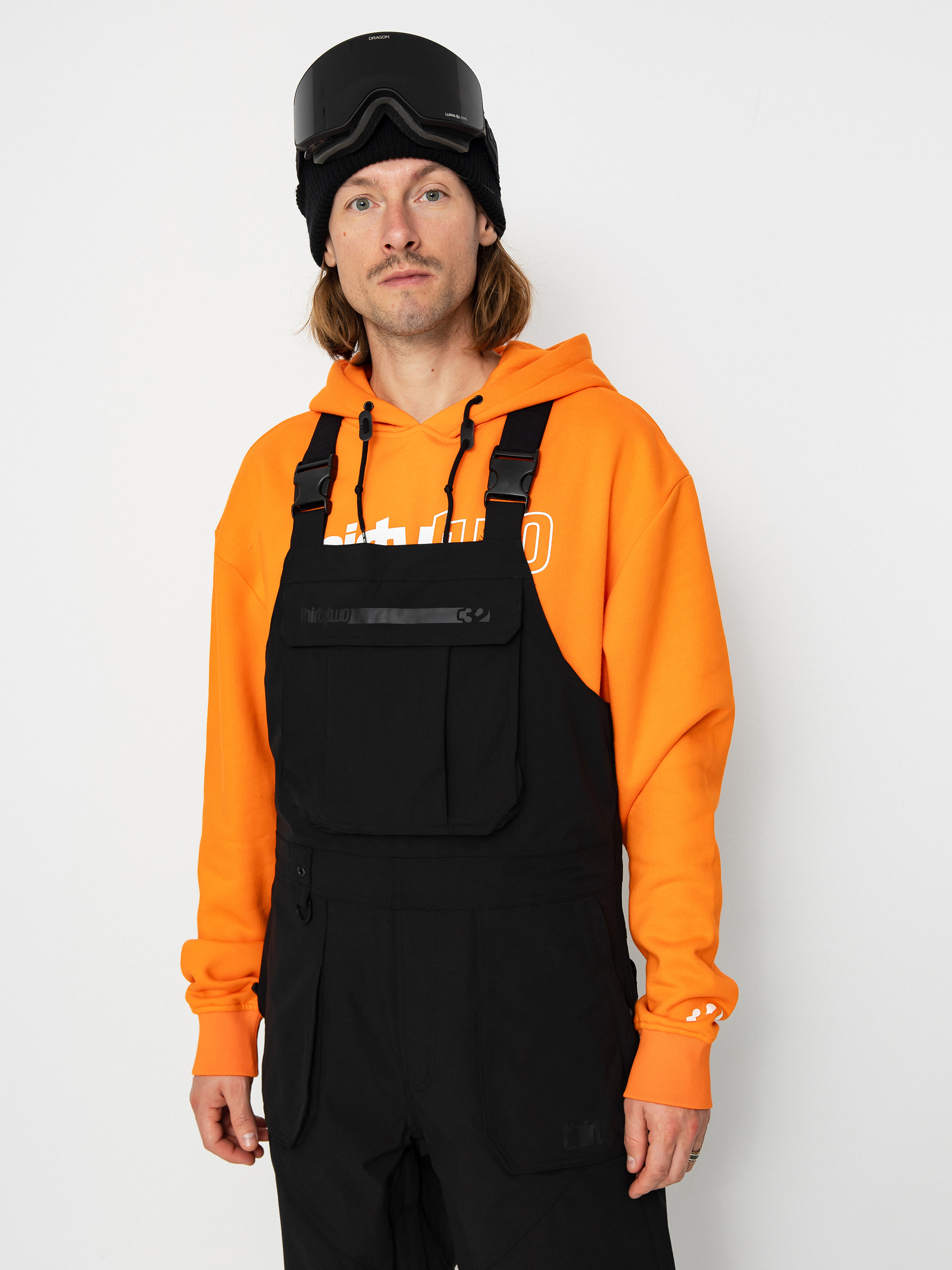 Pánske Snowboardové nohavice ThirtyTwo Basement Bib (black)