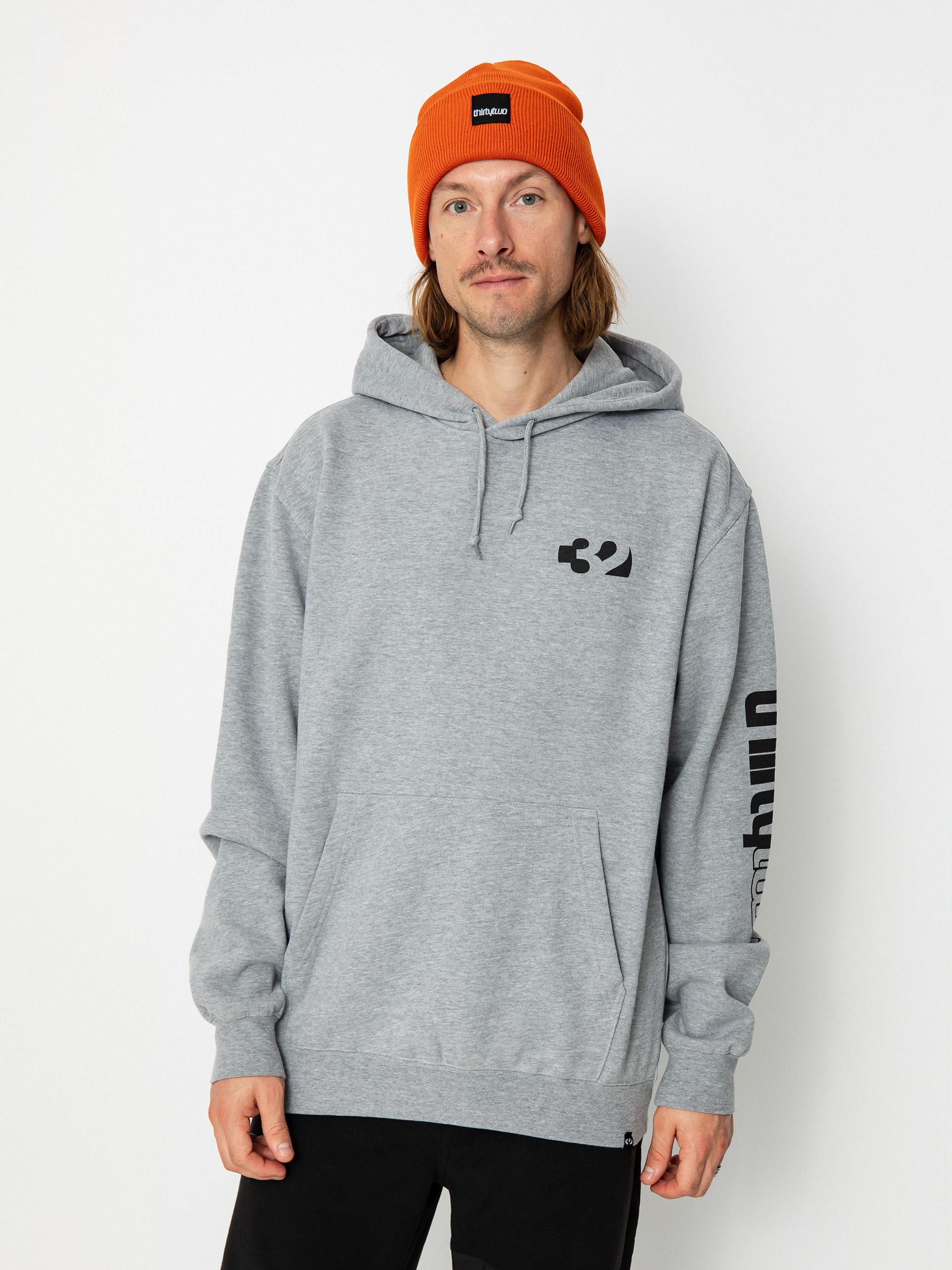 Mikina s kapucňou ThirtyTwo Double (grey/heather)