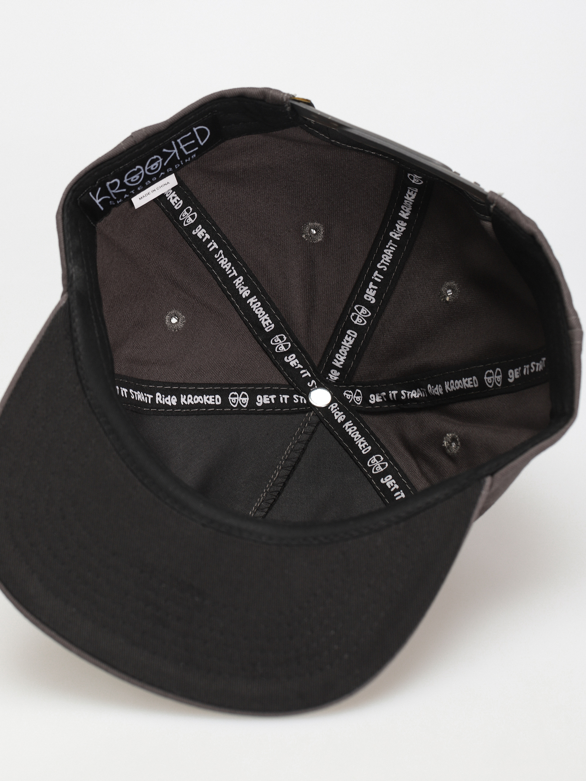 Šiltovka Krooked Adj Style Snapback (charcoal/black)