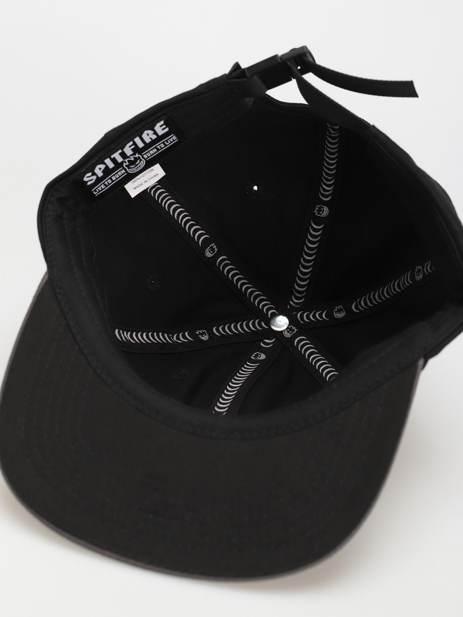 Šiltovka Spitfire Adj Lil Bh Strapback (black/charcoal/gold)