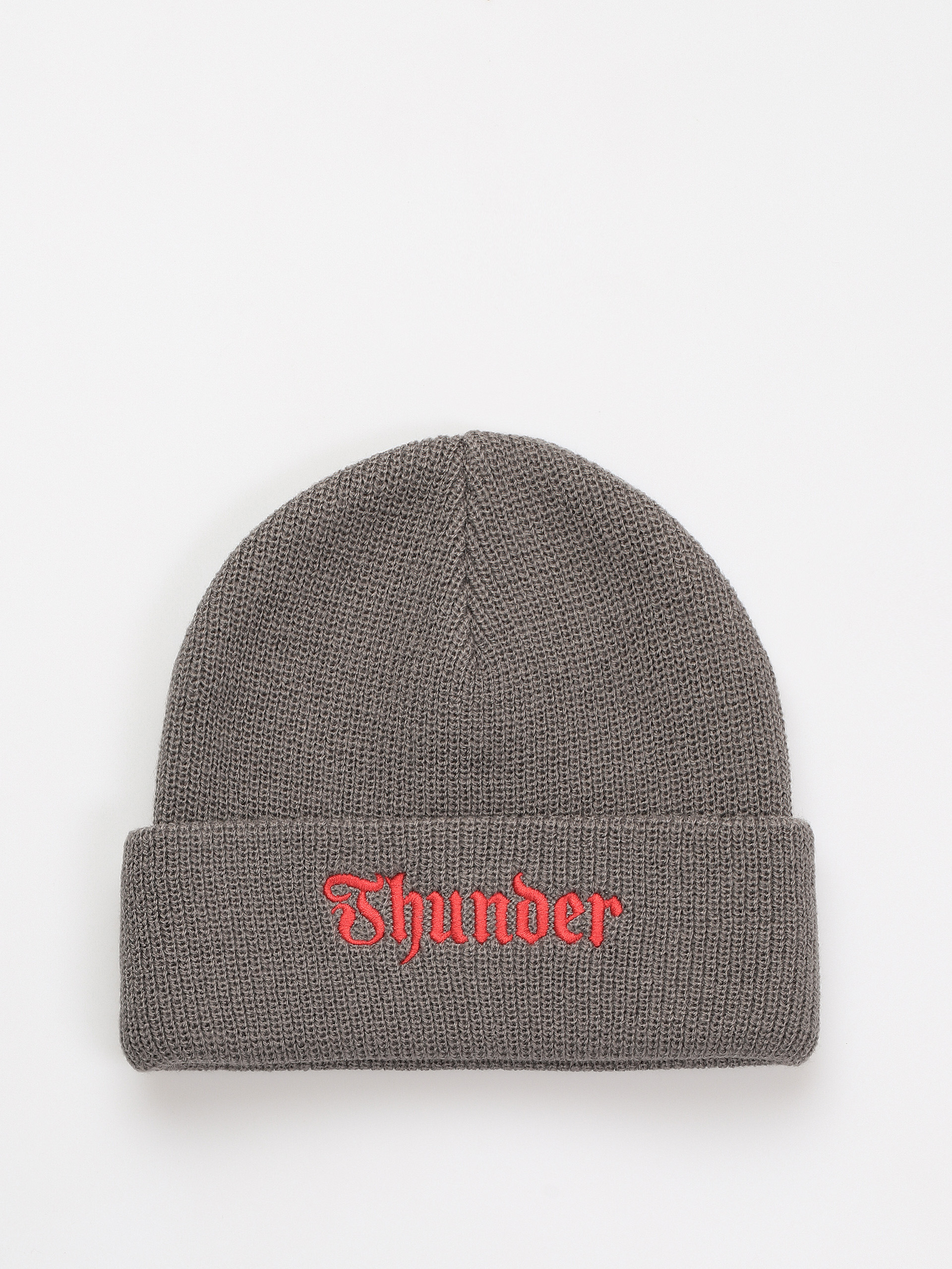 Čiapka Thunder Script Cuff Beanie (charcoal/red)