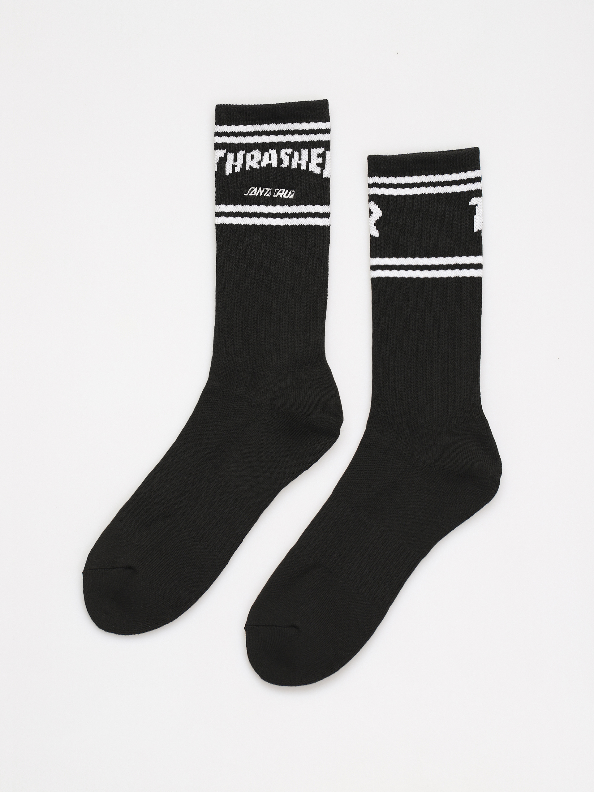 Ponožky Santa Cruz X Thrasher Sc Strip Crew (black)