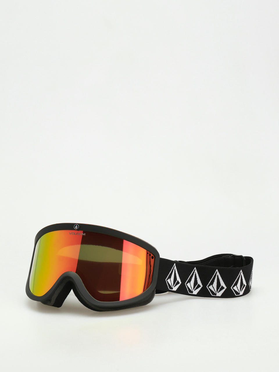 Snowboardové okuliare Volcom Footprints (matte black stone/red chrome+bl yellow)