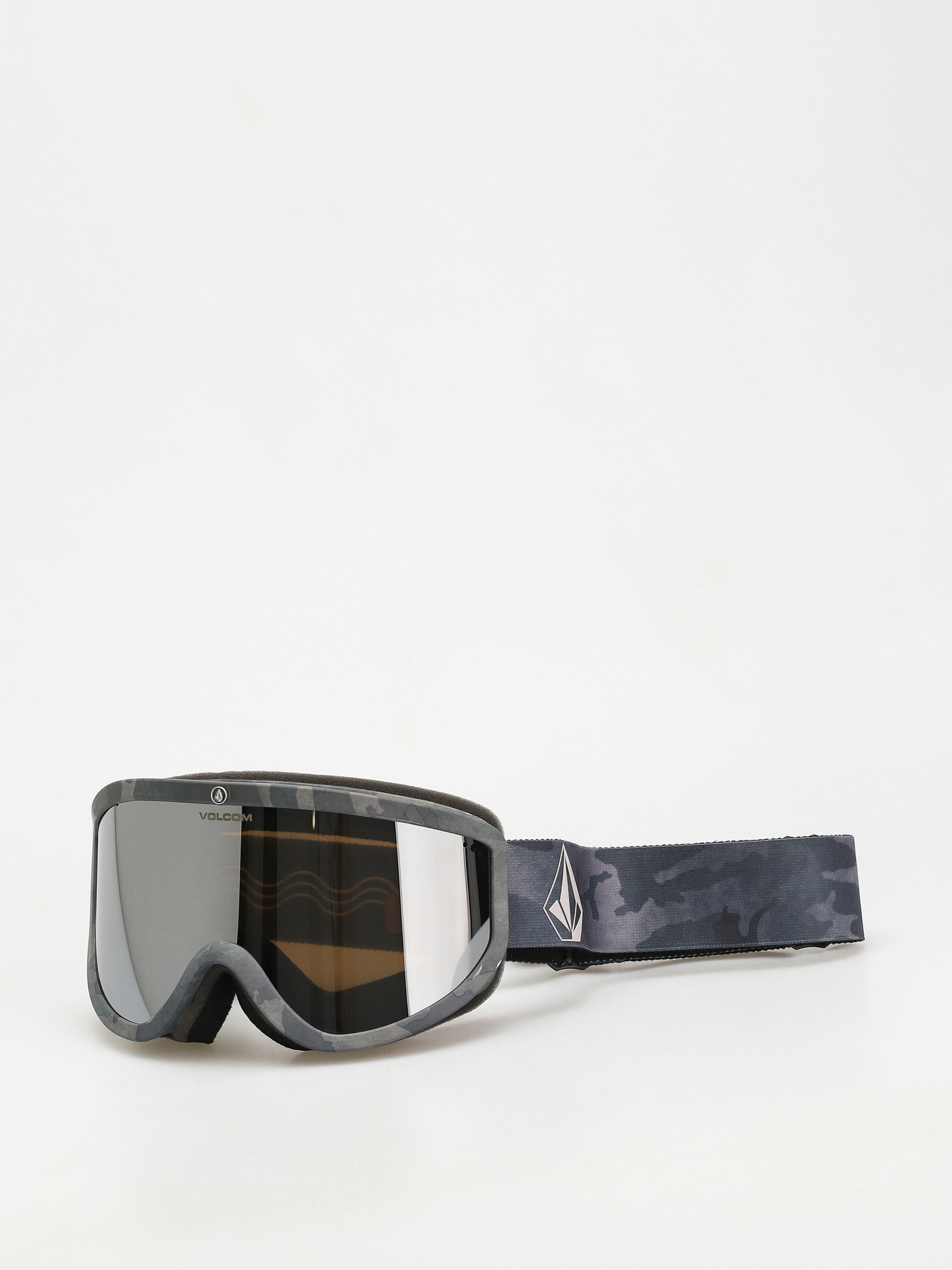 Snowboardové okuliare Volcom Footprints (cloudwash camo/silver chrome+bl yellow)