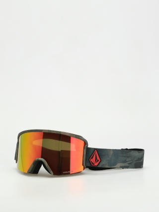 Snowboardové okuliare Volcom Garden (cloudwash camo/red chrome+bl yellow)