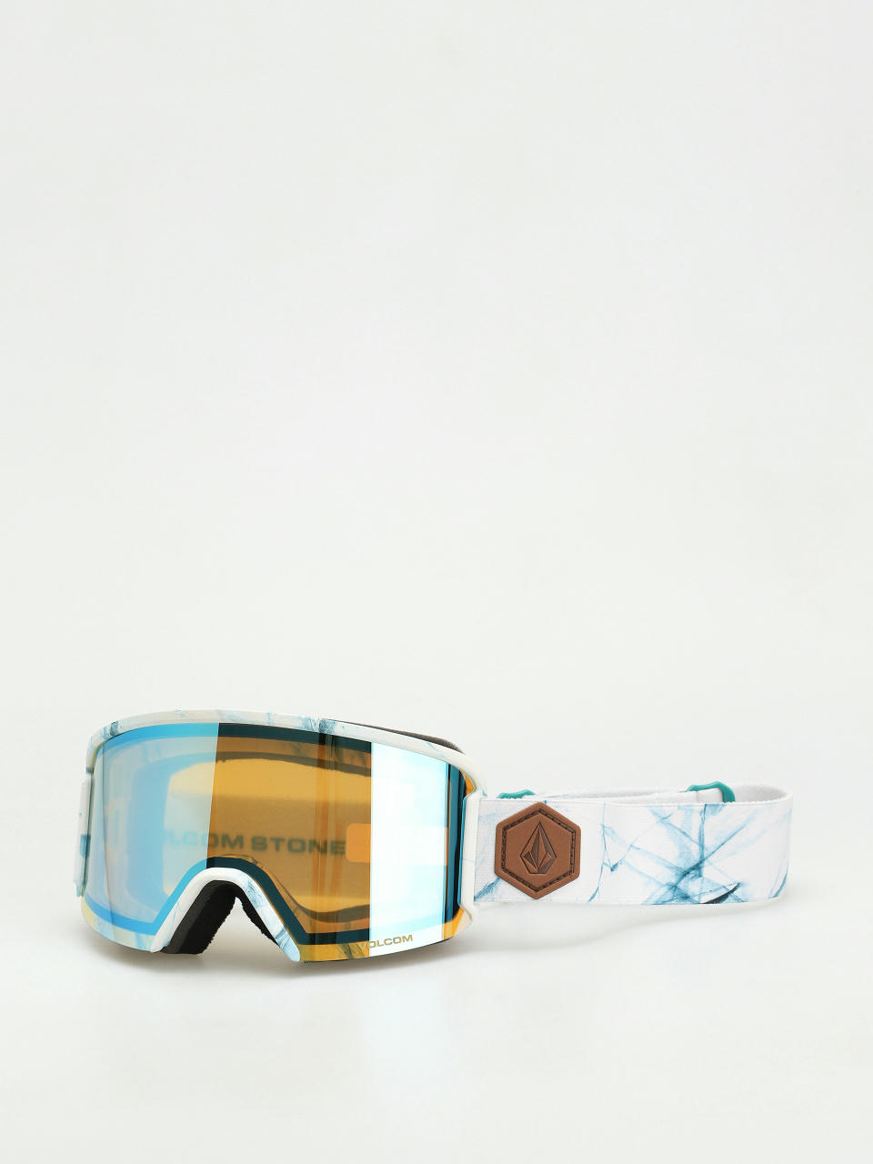 Snowboardové okuliare Volcom Garden (white ice/ice chrome+bl dark grey)