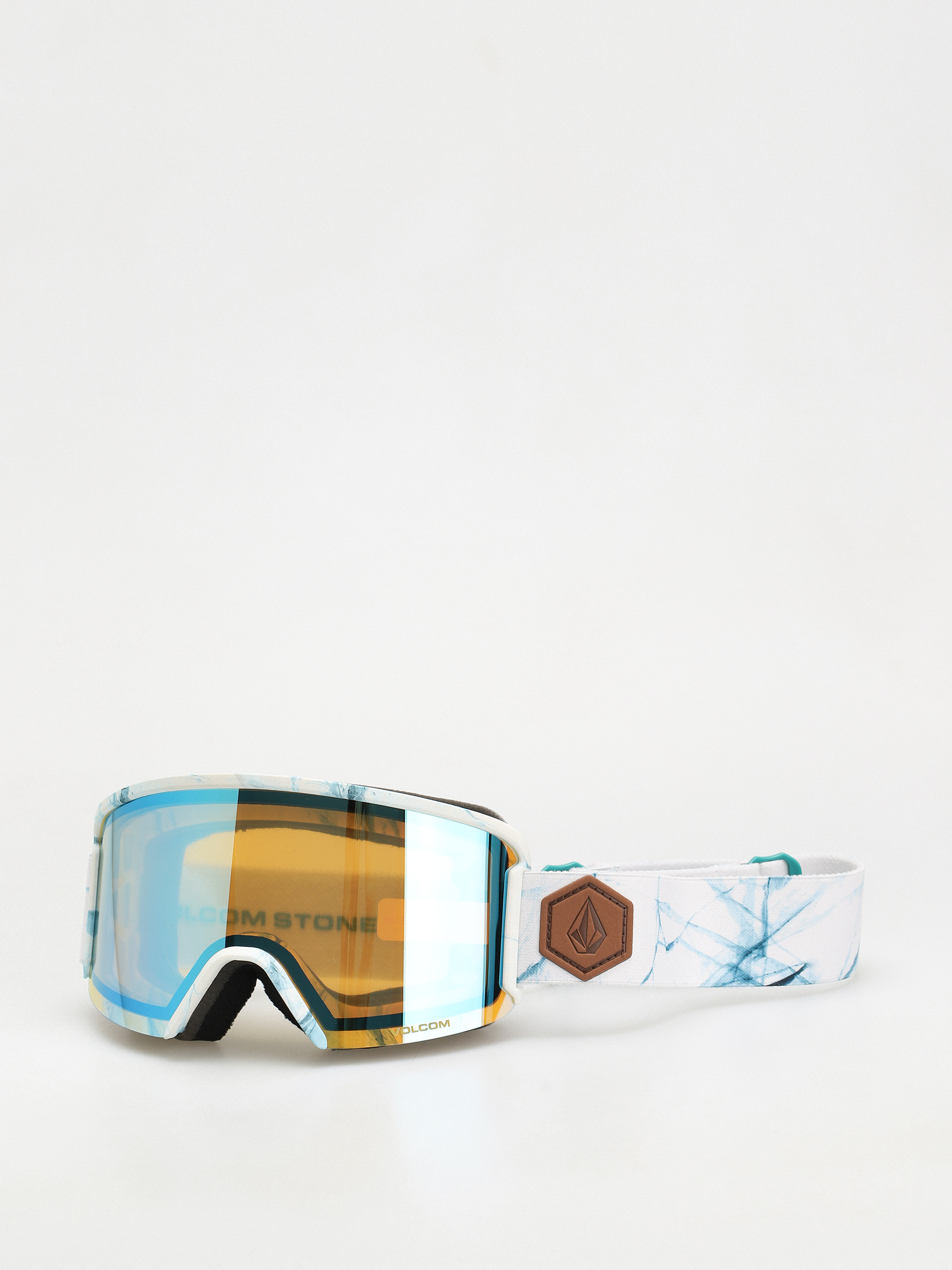 Snowboardové okuliare Volcom Garden (white ice/ice chrome+bl dark grey)