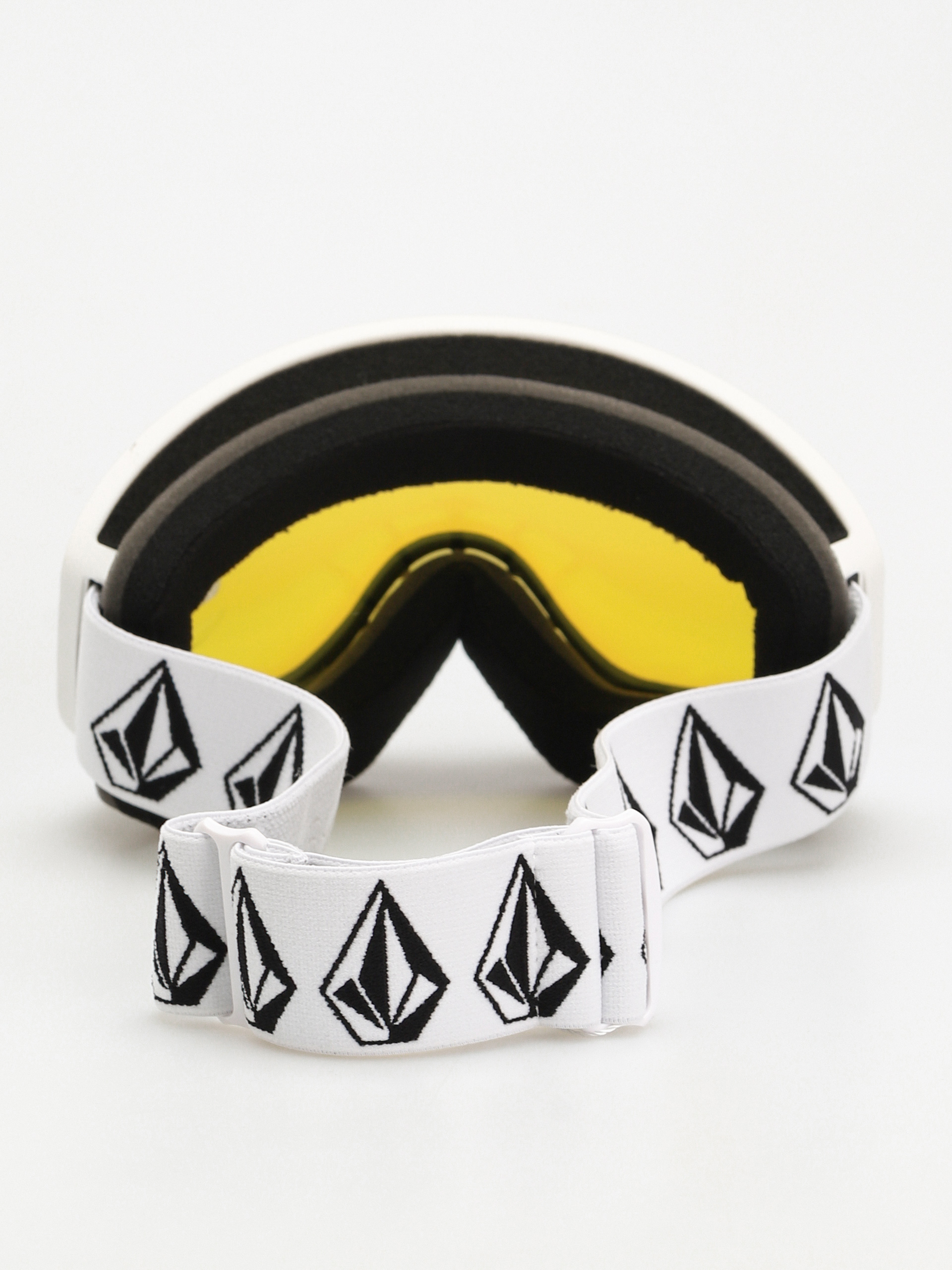 Snowboardové okuliare Volcom Footprints (matte white stone/ice chrome+bl dark grey)