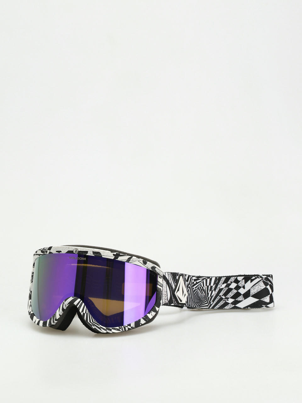 Snowboardové okuliare Volcom Footprints (op art/purple chrome+bl yellow)