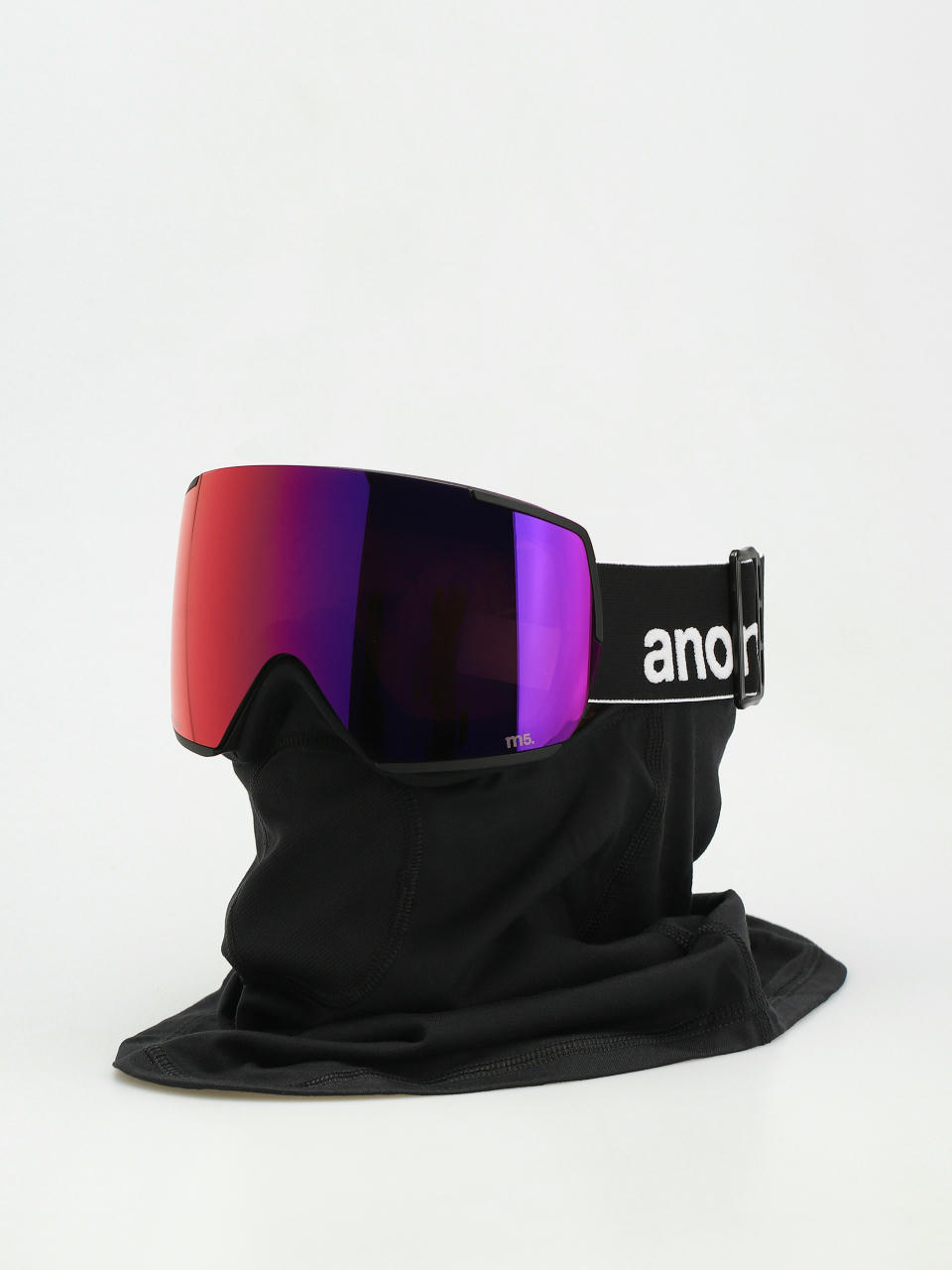 Snowboardové okuliare Anon M5 (black/sunny red/cloudy burst)