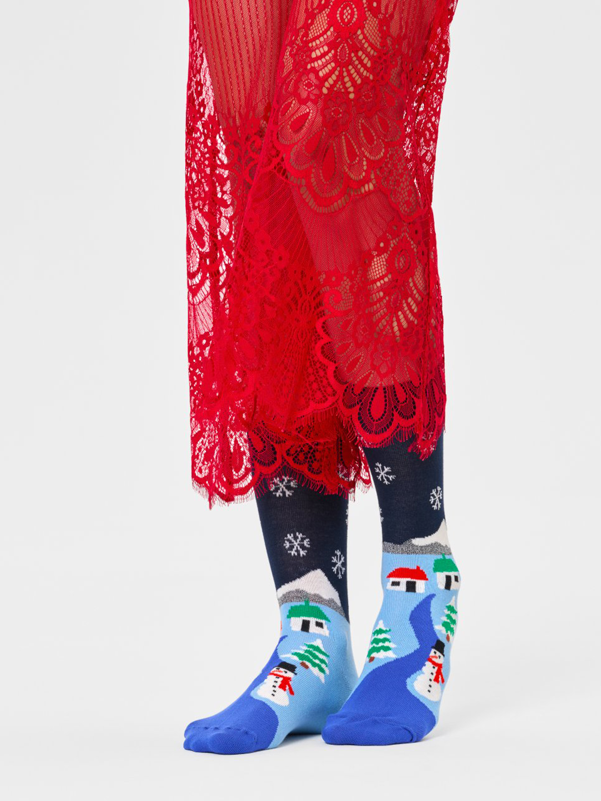 Ponožky Happy Socks The Little House On The Snowland (navy)