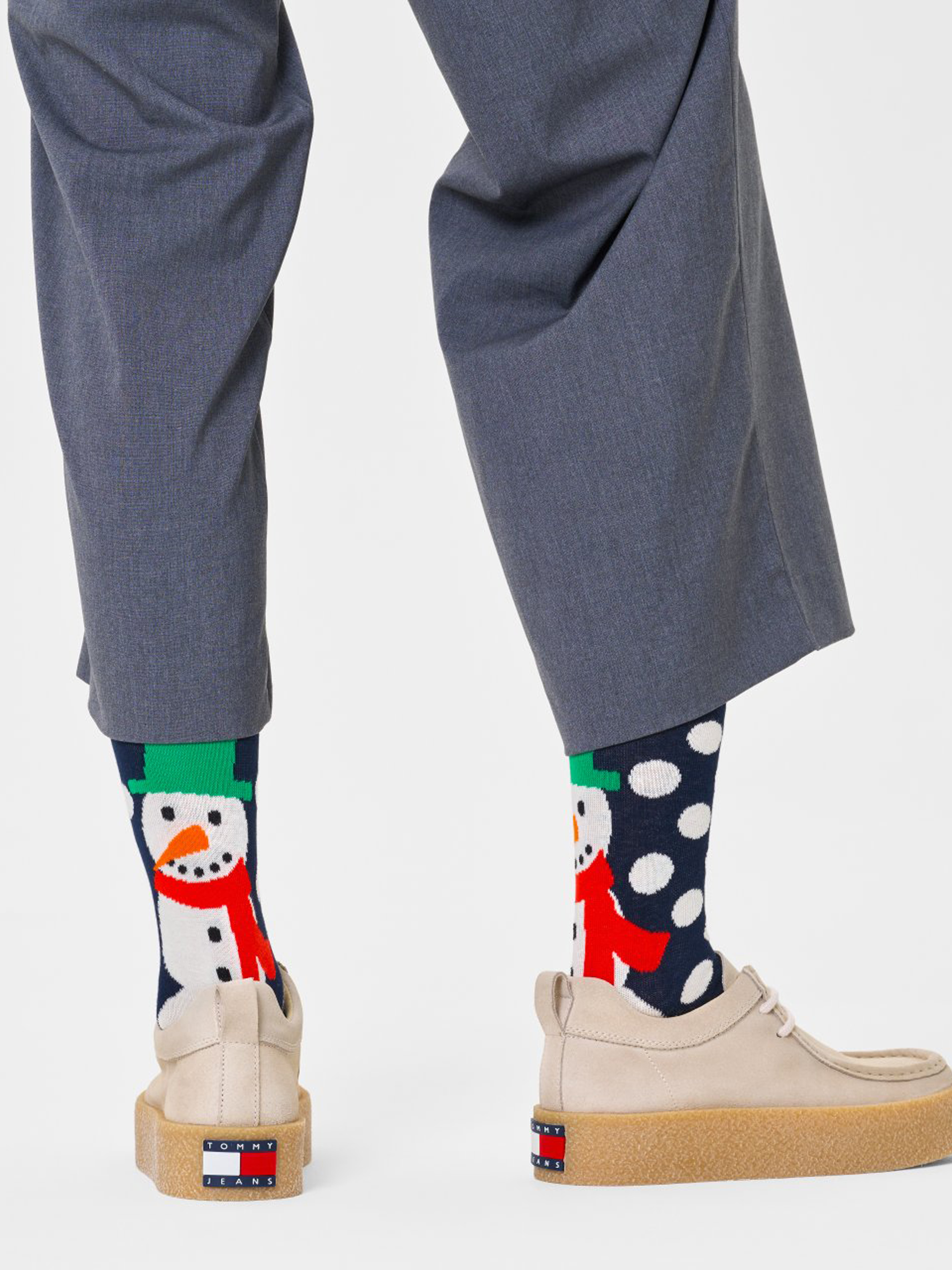 Ponožky Happy Socks Jumbo Snowman (navy)