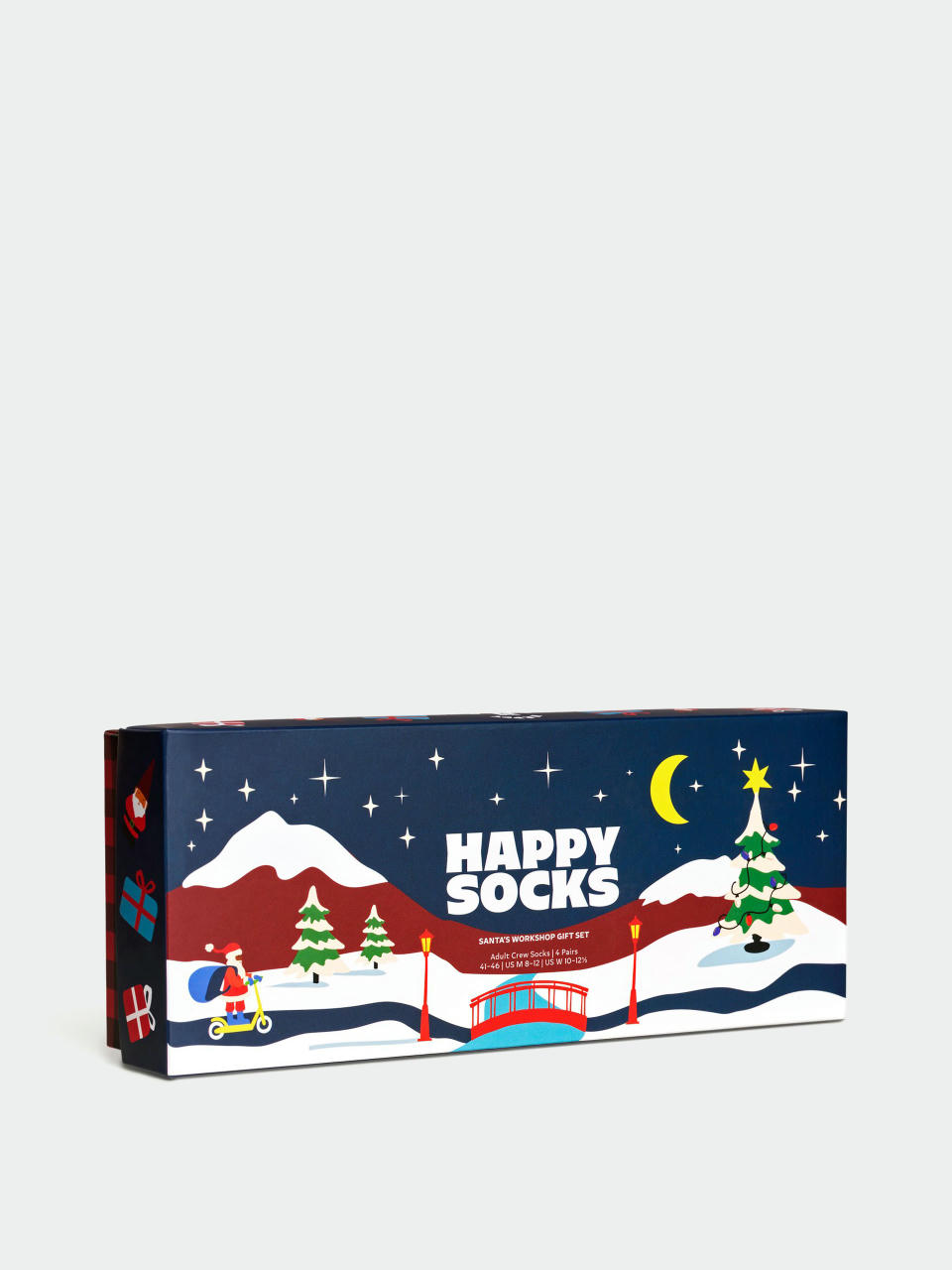 Ponožky Happy Socks 4 Pack Santa's Workshops Gift Set (green)