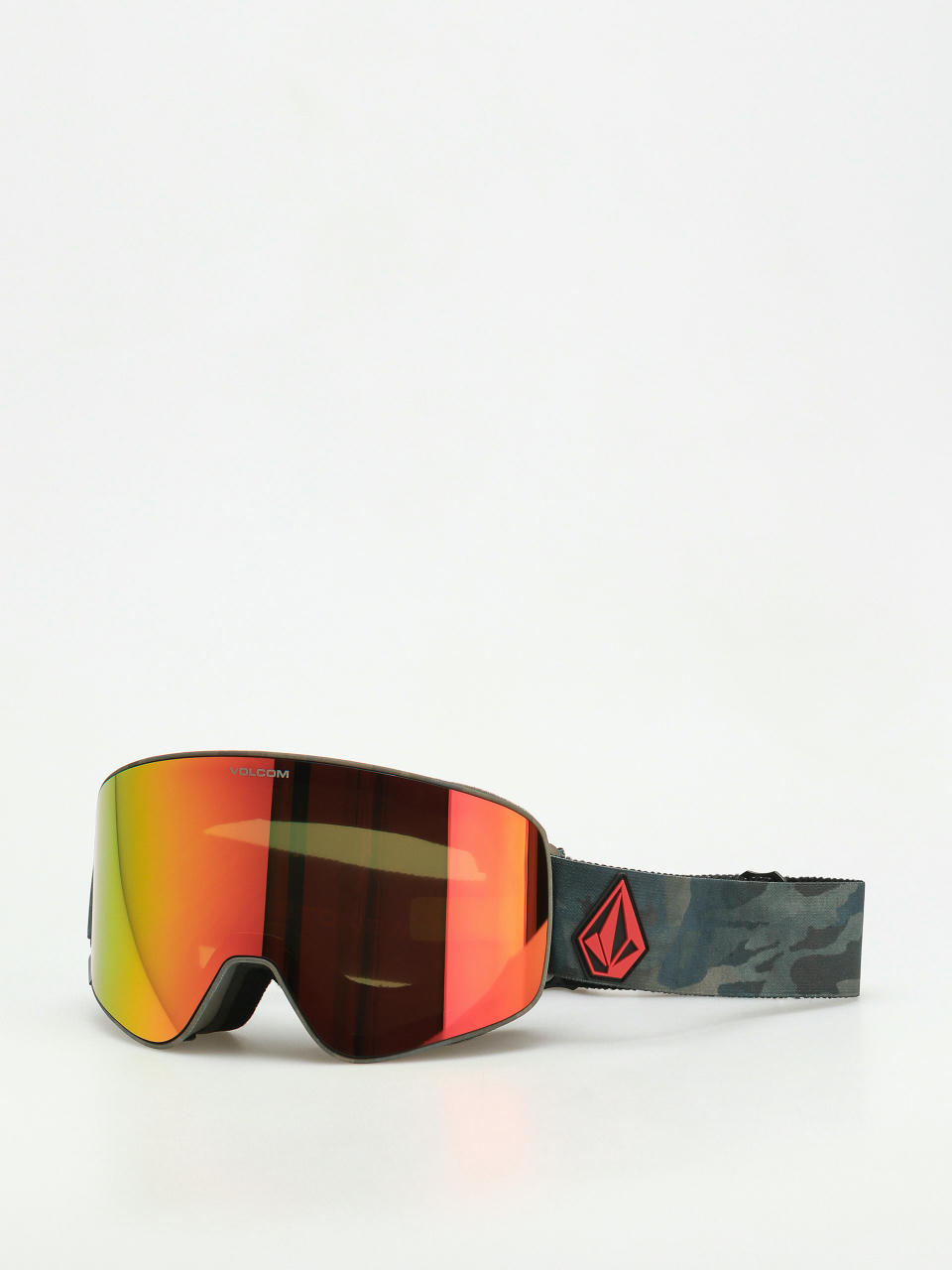 Snowboardové okuliare Volcom Odyssey (cloudwash camo/red chrome+bl yellow)